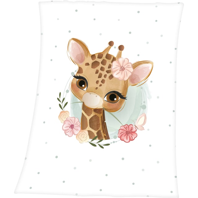 Best Baby auf Motiv Babydecke bestellen mit »Giraffe«, liebevollem Raten