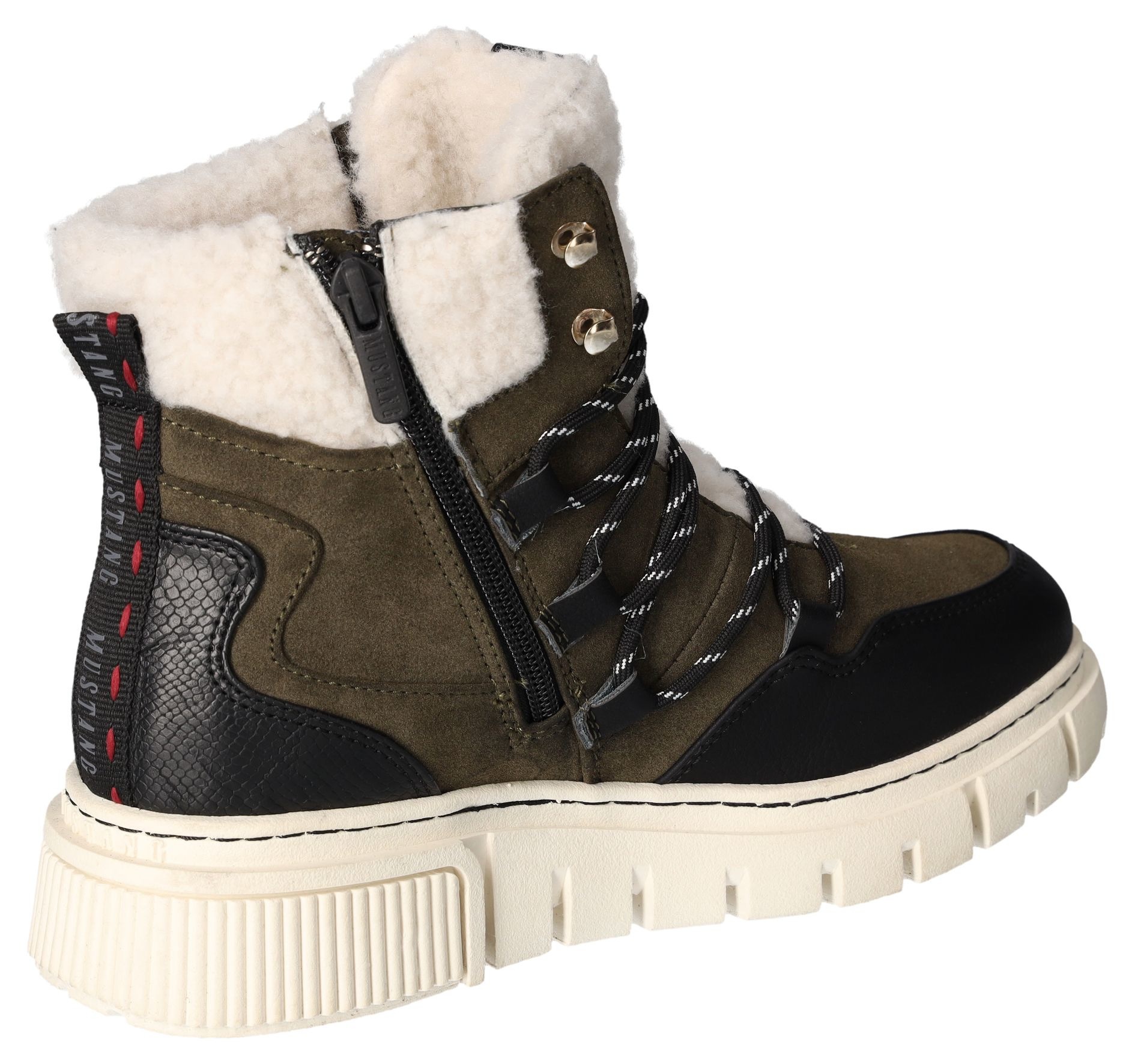 Mustang Shoes Winterboots, Schnürboots, Snowboots mit praktischem Innenreißverschluss