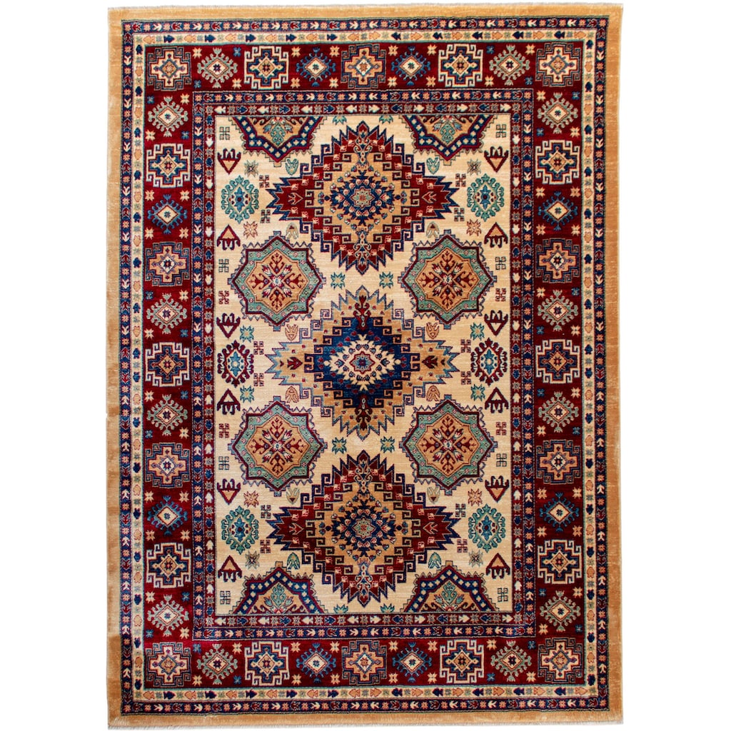 Sehrazat Teppich »Ornament 1354«, rechteckig, Kurzflor, Orient-Optik, mit Fransen, Wohnzimmer