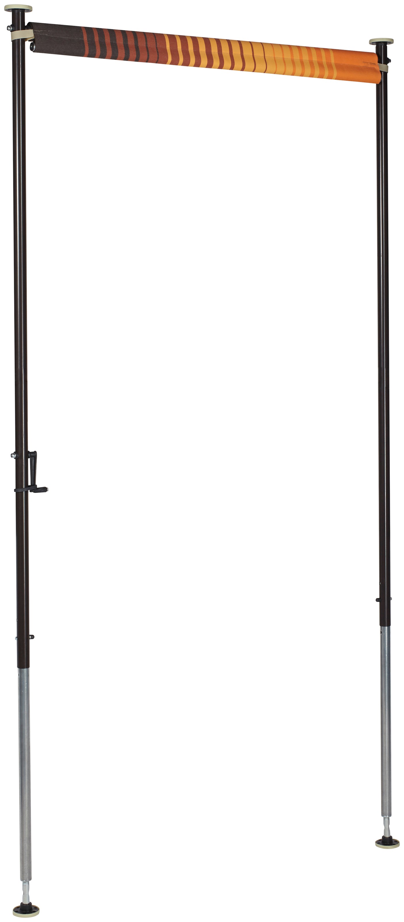 Angerer Freizeitmöbel Klemm-Senkrechtmarkise »Nr. 100« orange/braun, BxH: 150x225 cm