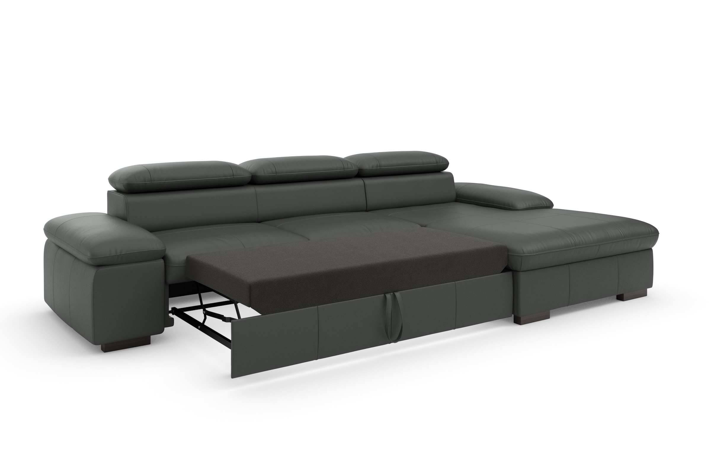 Home affaire Ecksofa »Alberto L-Form«, mit Kopfteilverstellung, wahlweise mit Bettfunktion
