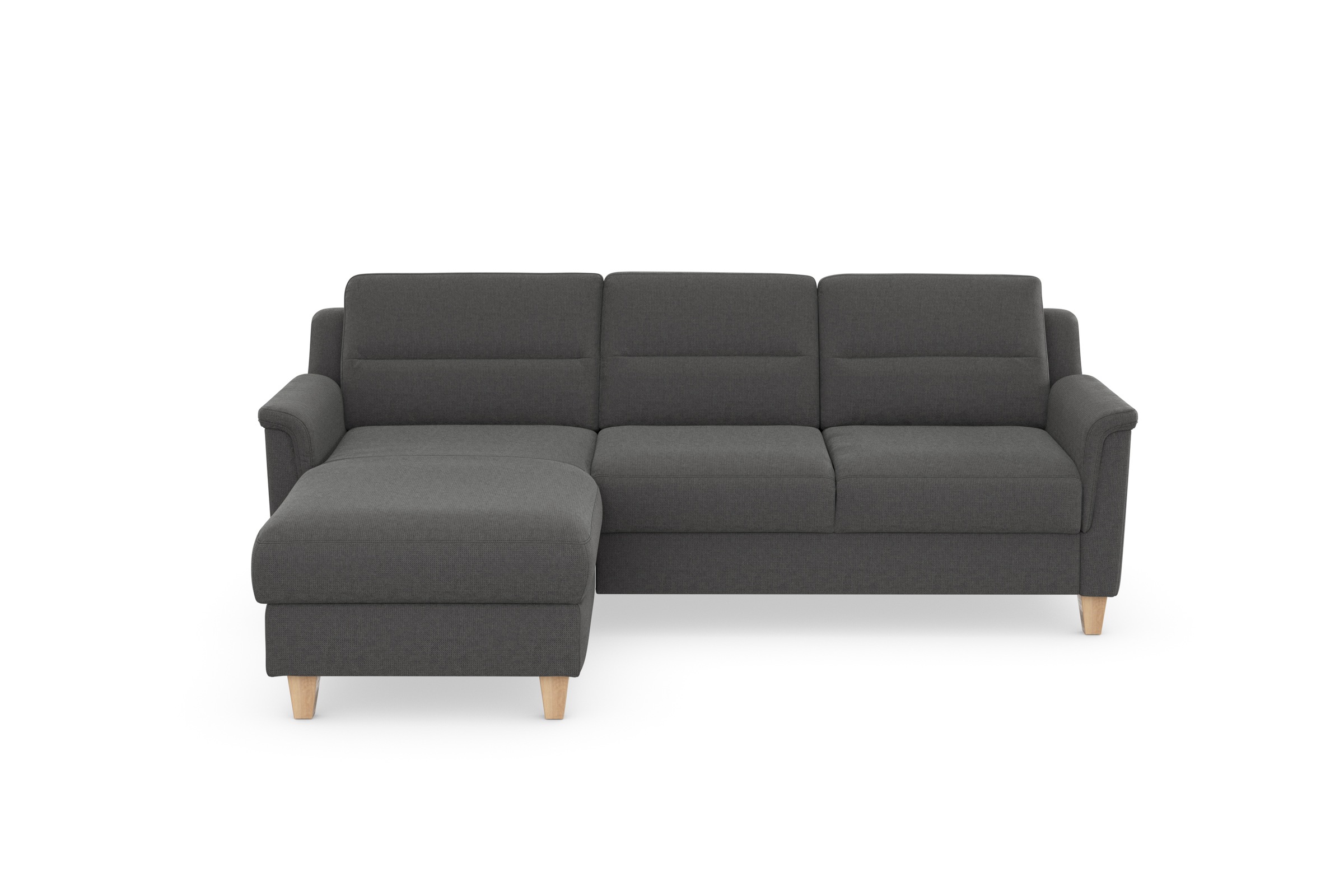 sit&more Ecksofa »Farö L-Form«, inklusive Federkern, wahlweise mit Bettfunktion und Bettkasten