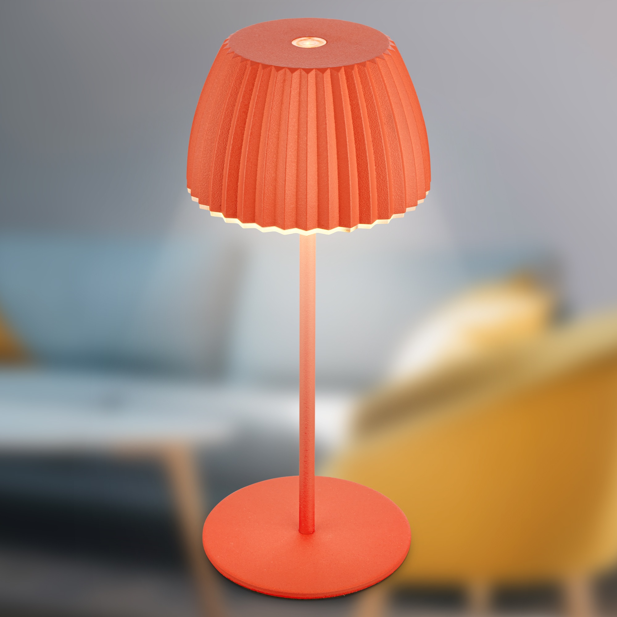 Briloner Leuchten LED Tischleuchte »Akku LED Tischleuchte, mini, orange«