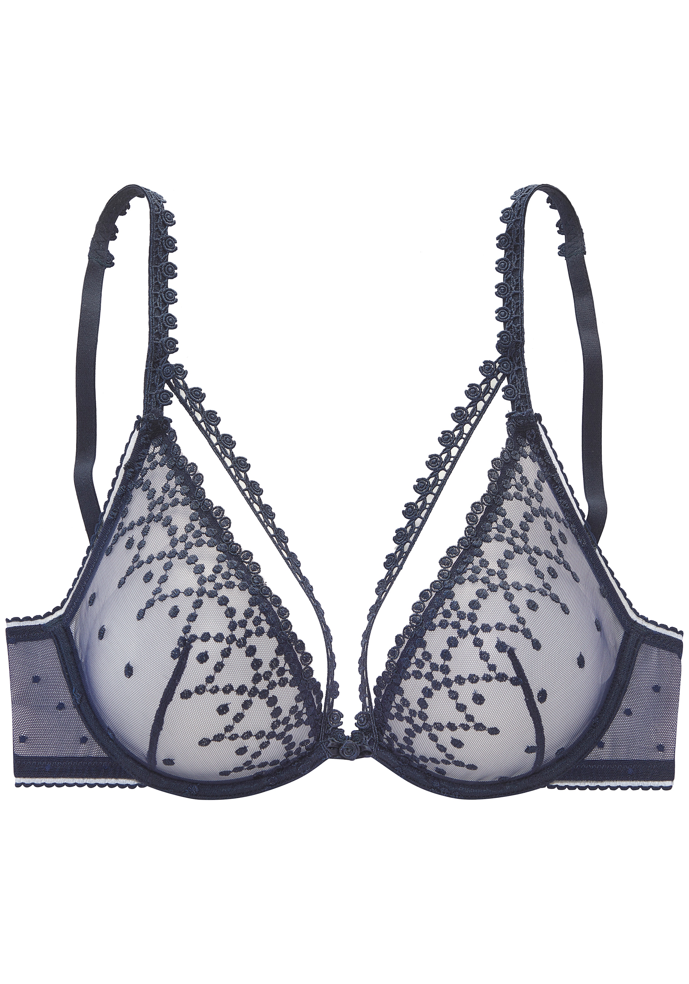 LASCANA Bügel-BH »Fabia« aus Stickereispitze in dezent transparenter Optik, sexy Dessous