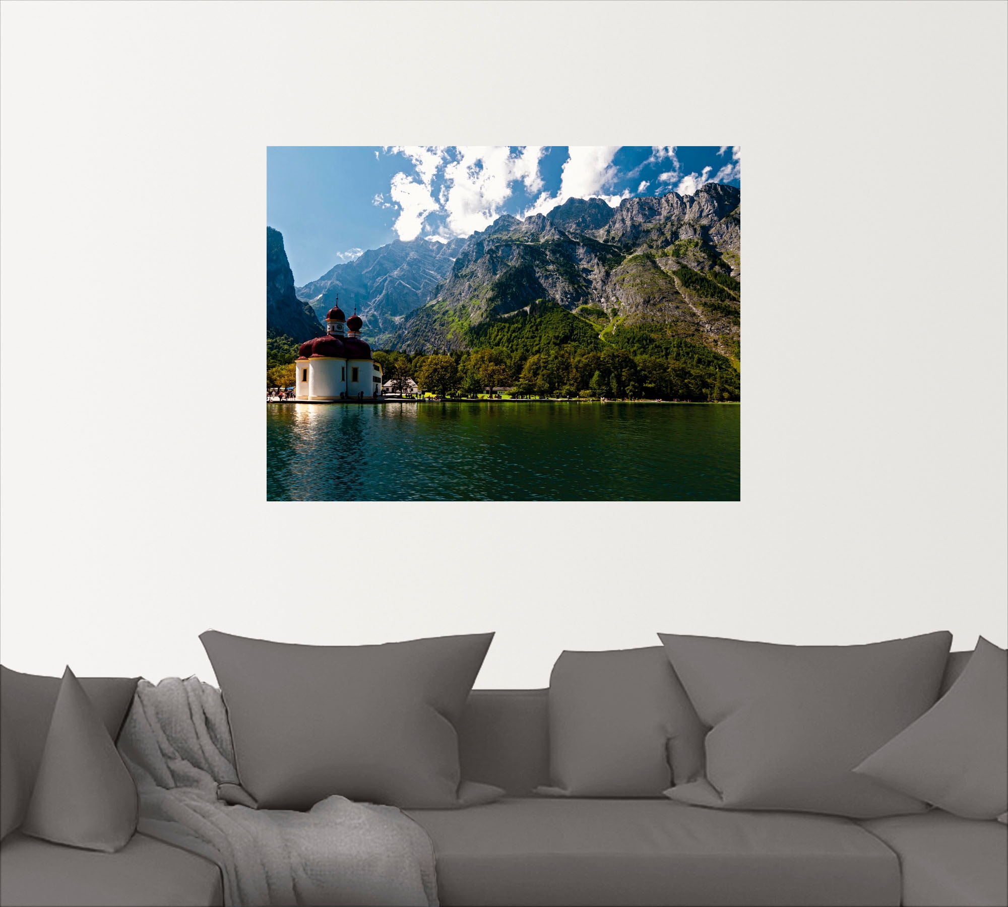 Artland Wandbild »St. Bartholomä (Königssee) I«, Berge, (1 St.), als Leinwa günstig online kaufen