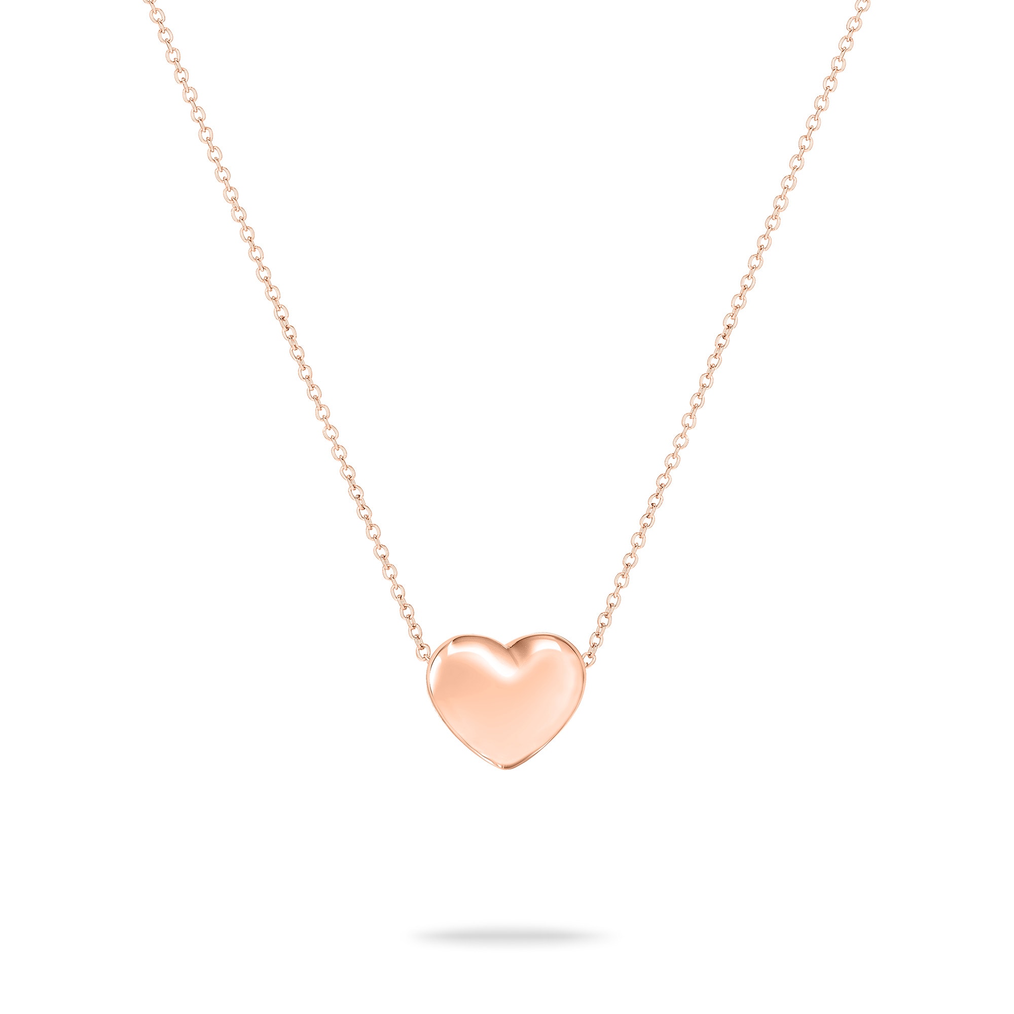 Echtzeit Kette mit Anhänger »Schmuck Geschenk Edelstahl Halskette Puffy Heart Herz«
