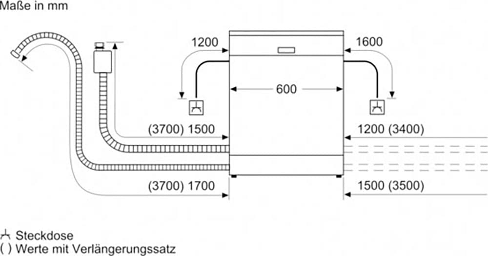 NEFF vollintegrierbarer Geschirrspüler N 70 »S157YAX03E«, 13 Maßgedecke, Info Light: projizierter Punkt während des Betriebs