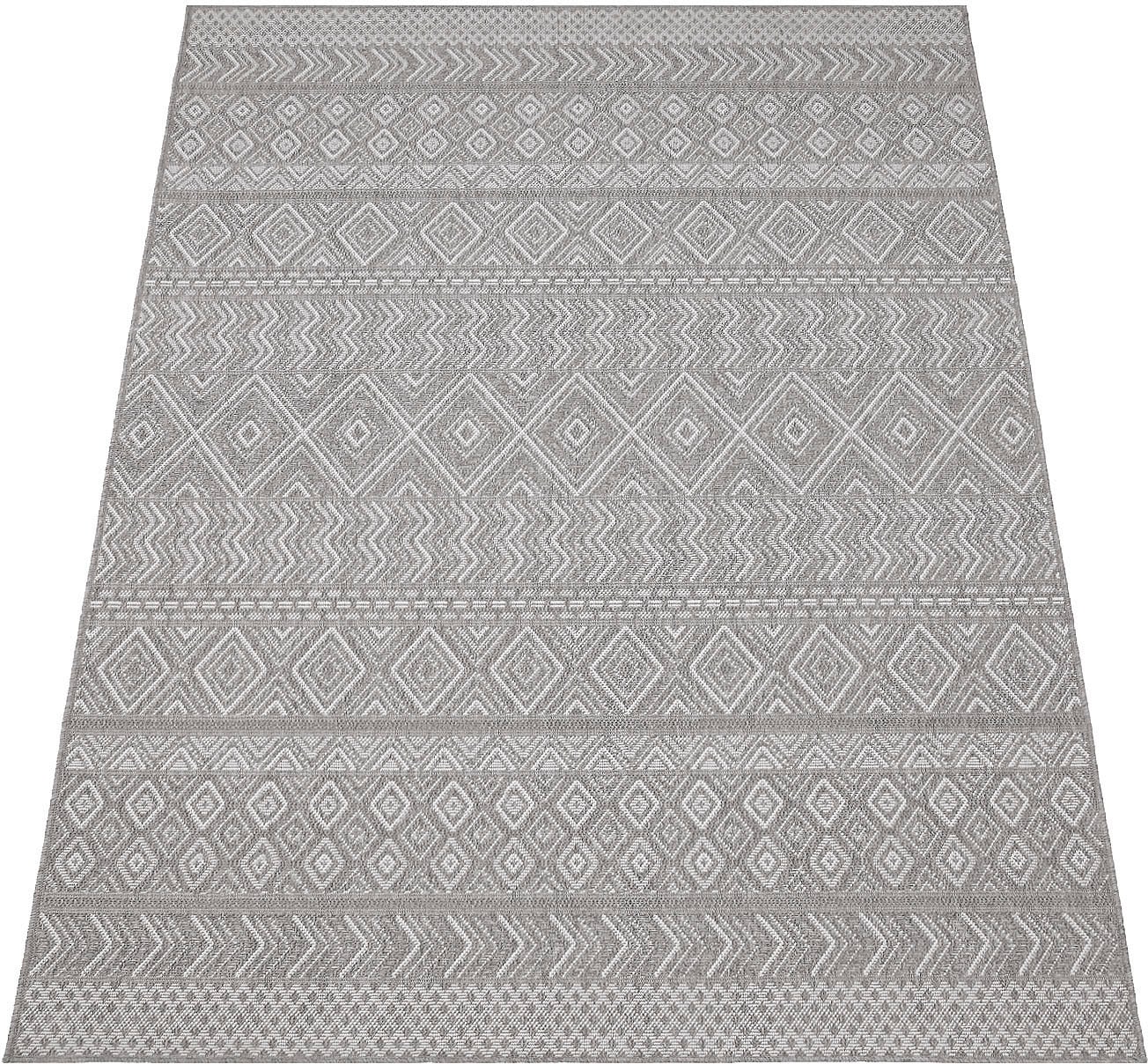 Paco Home Outdoor und gesteift, rechteckig, schnell bestellen Teppich modernes Design »Vermont Flachgewebe, mit Rauten, geeignet 190«, bequem