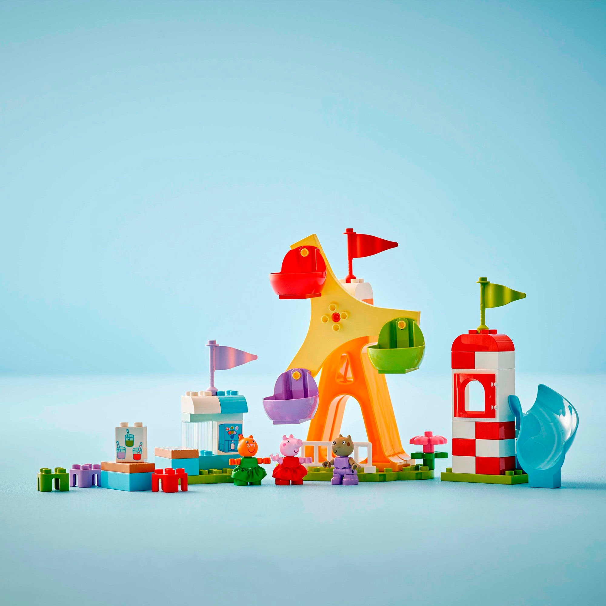 LEGO® Konstruktionsspielsteine »Jahrmarkt (10453), LEGO® DUPLO Peppa Pig«, (53 St.), Made in Europe