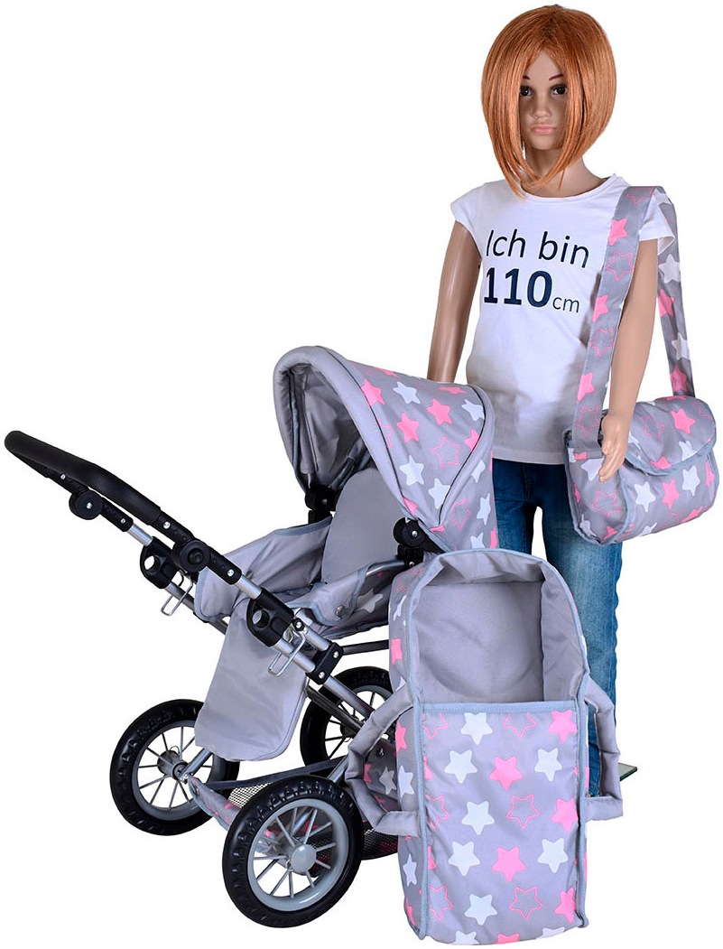 Knorrtoys® Kombi-Puppenwagen »Ruby«, mit Wickeltasche