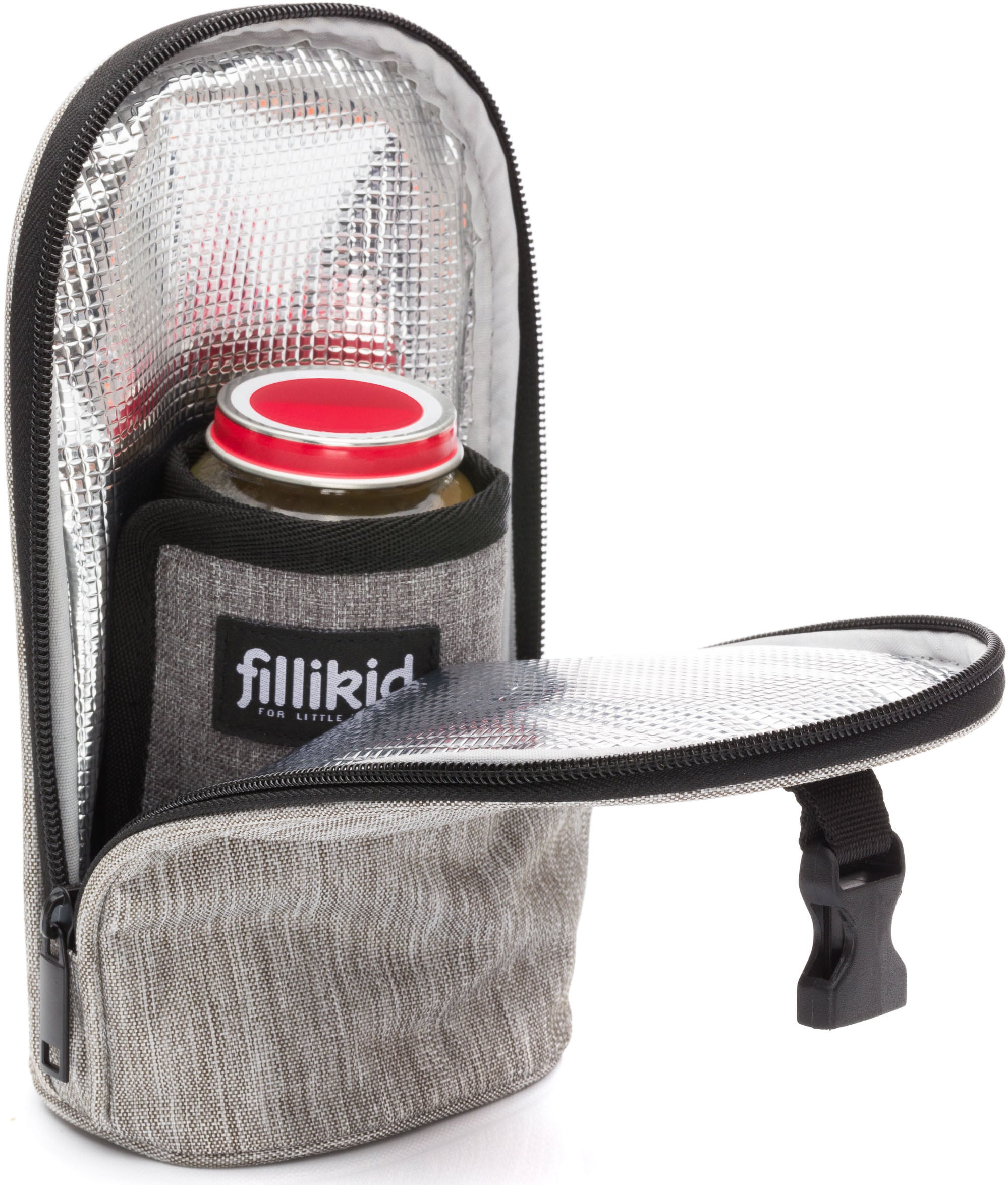 Fillikid Babyflaschenwärmer »hellgrau melange«, (Set, 2 tlg.), mit USB Anschluss zum Erwärmen der Babyflasche