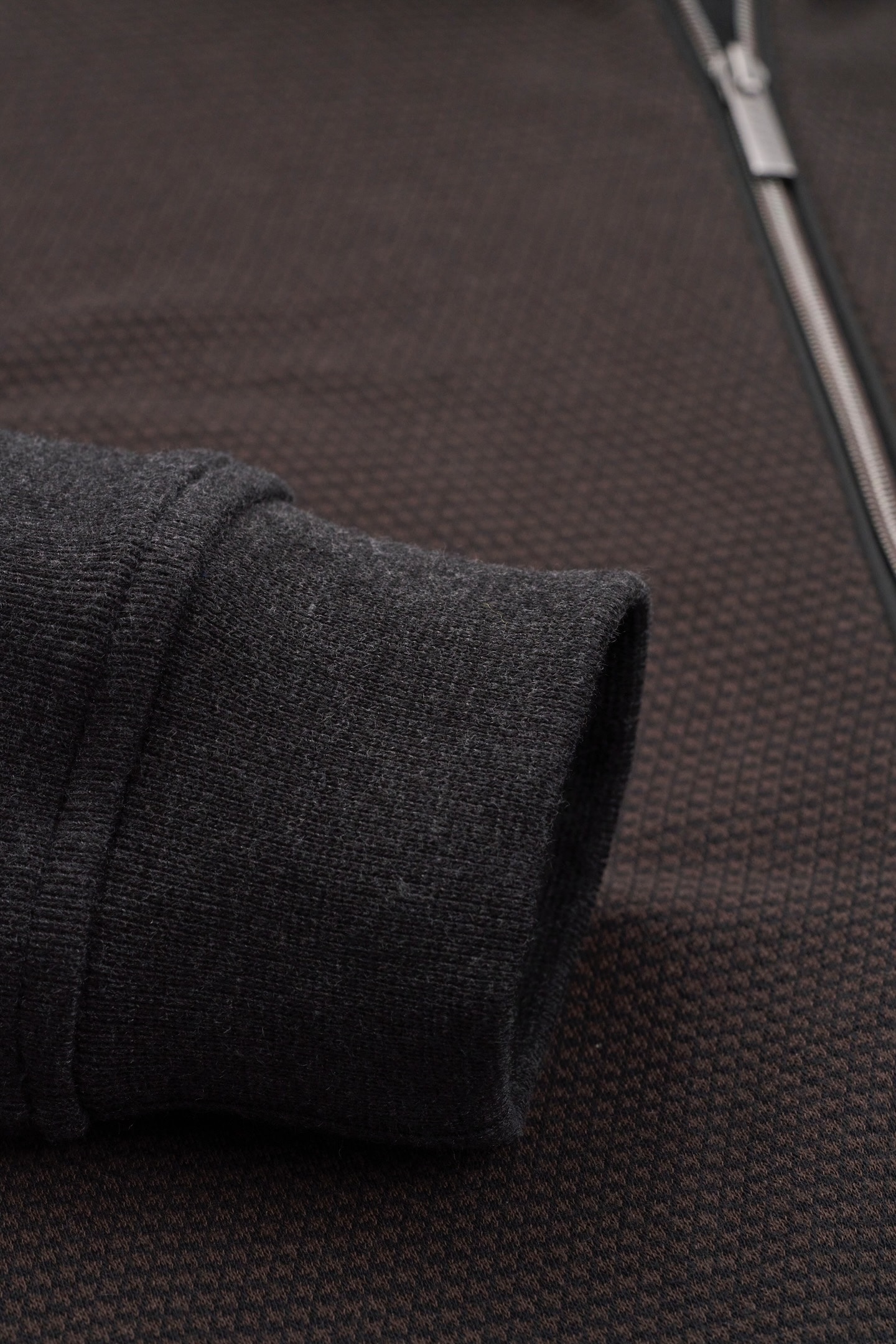 bugatti Sweatjacke, mit Hahnentrittmuster