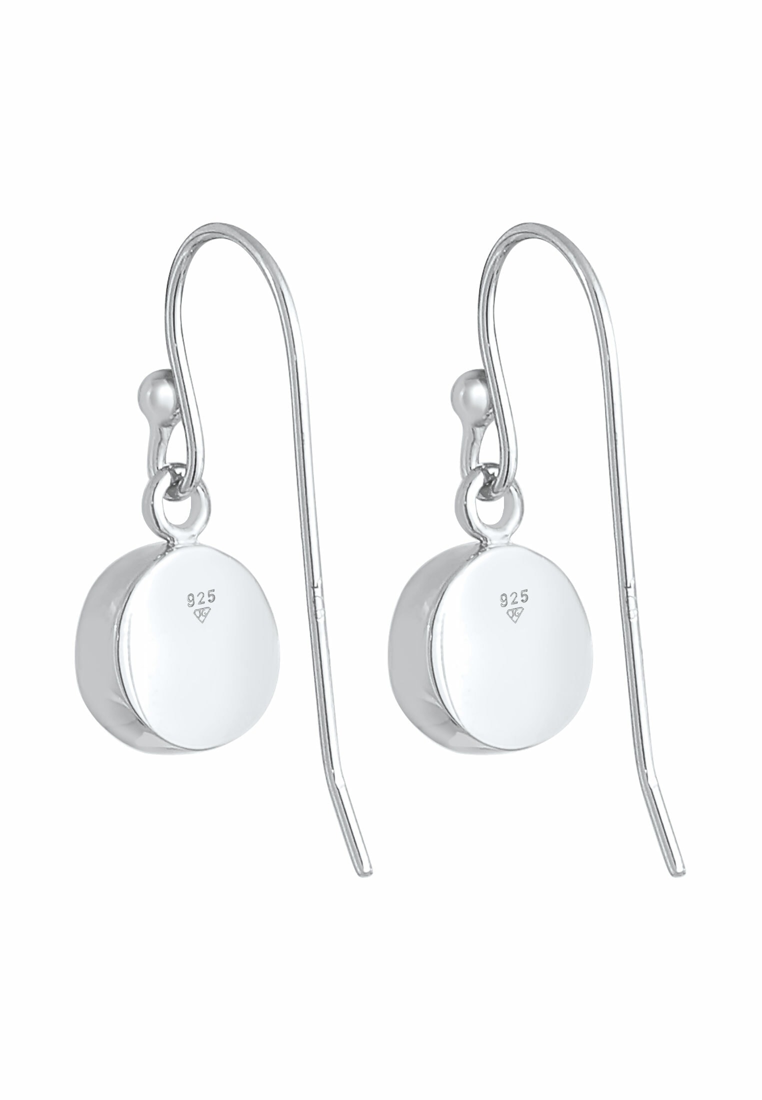 Elli Paar Ohrhänger »Mondstein Moon Rund Basic Trend 925 Silber«