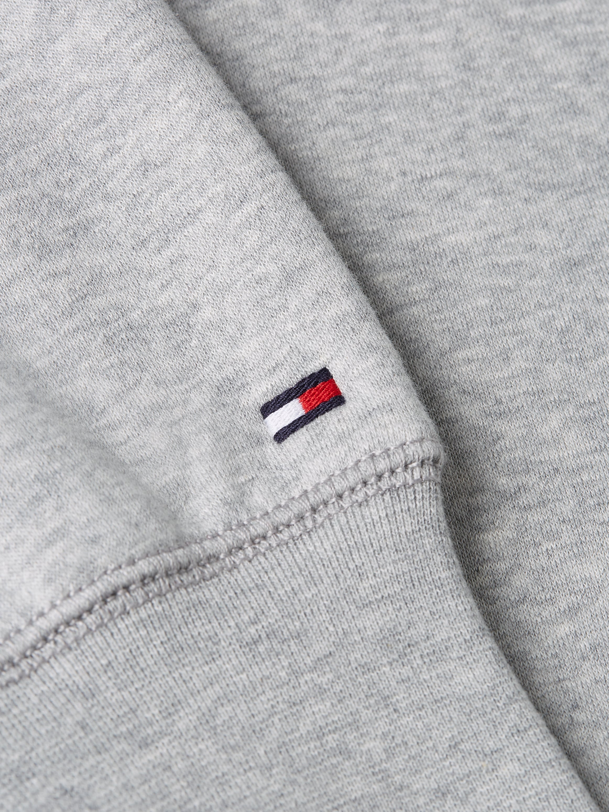 Tommy Hilfiger Sweatshirt »TOMMY LOGO SWEATSHIRT mit Rundhals und Stickerei« unifarben, casual, regular fit, Baumwollmix, Rundhals
