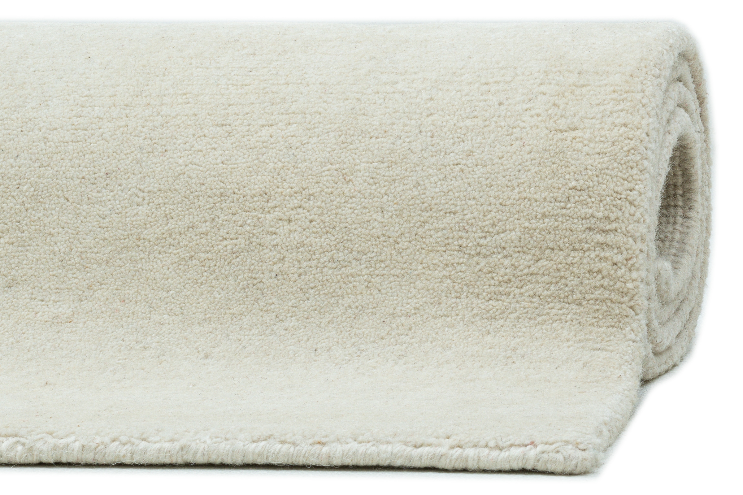 THEKO Wollteppich »Nakarta 1« rechteckig 12 mm Höhe reine Wolle, Uni-Farben, handgeknüpft