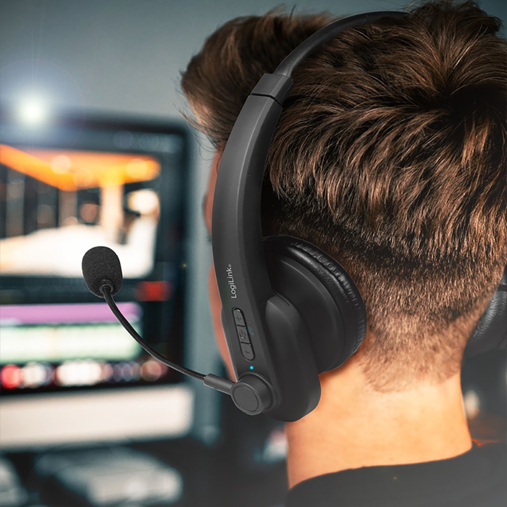 LogiLink wireless Kopfhörer »BT0060« A2DP Bluetooth | AVRCP Bluetooth | Bluetooth | HFP | HSP integrierte Steuerung für Anrufe und Musik