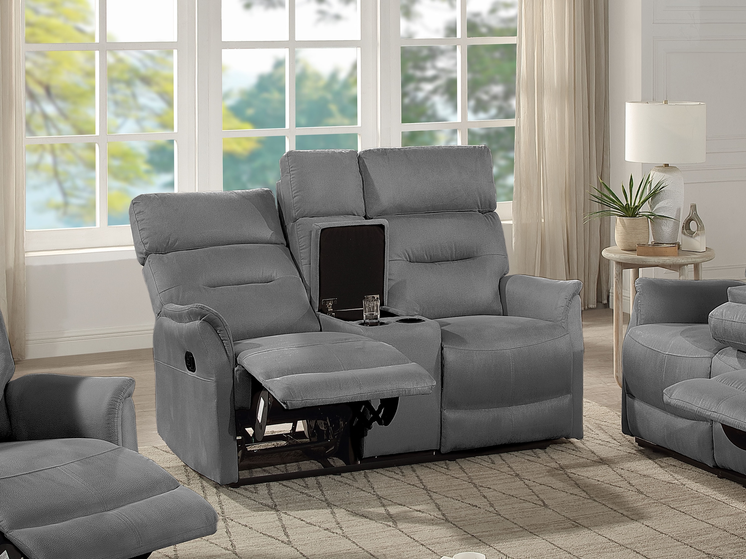 ATLANTIC home collection 2-Sitzer "Falk", Zwei Relaxfunktionen, Mittelkosol günstig online kaufen