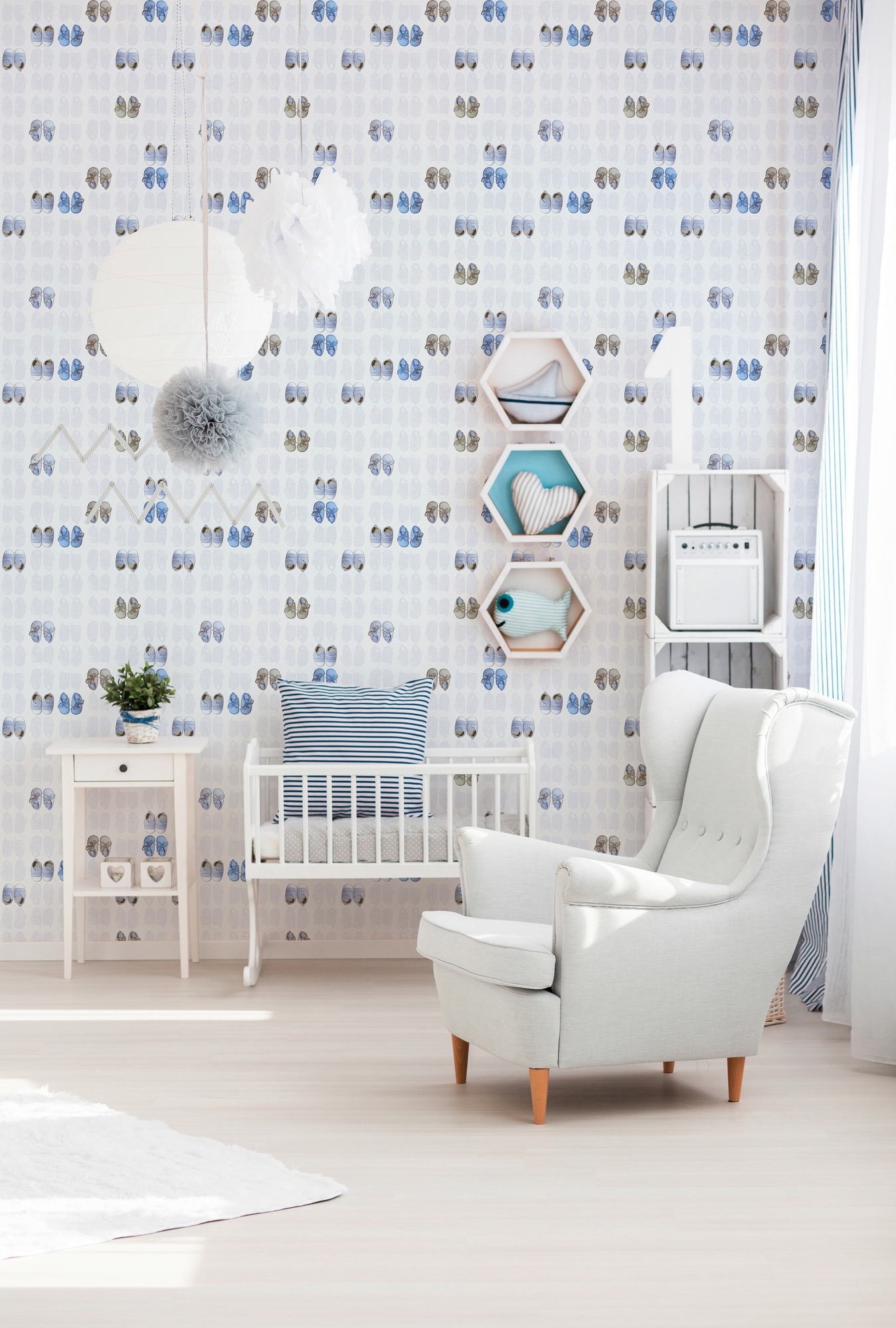 living walls Vliestapete »Little Stars« Motiv | abstrakt | naturalistisch glatt Tapete Kinder Tapeten Kinderzimmer Schlafzimmer modern Flur Design