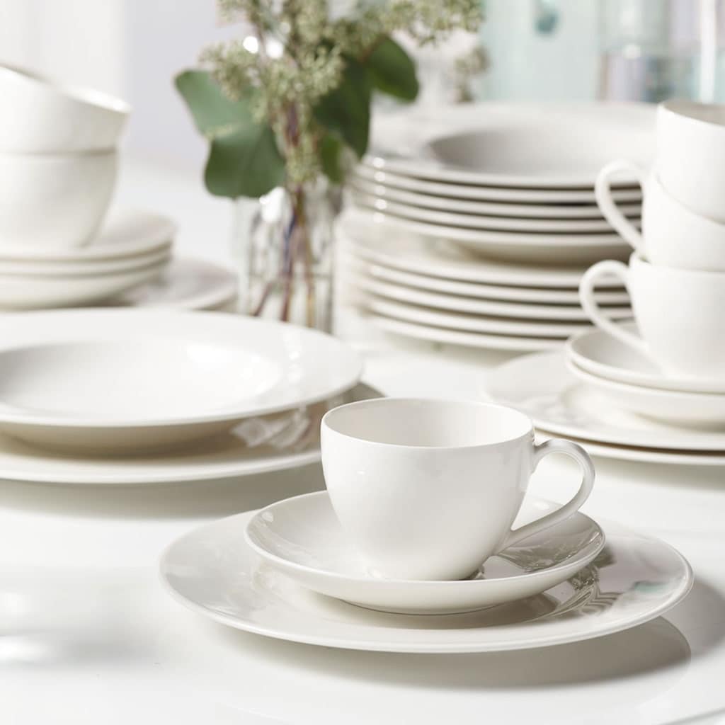 vivo Villeroy & Boch Group Kombiservice »Geschirr-Set, Service Basic White«, (Set, 30 tlg.)