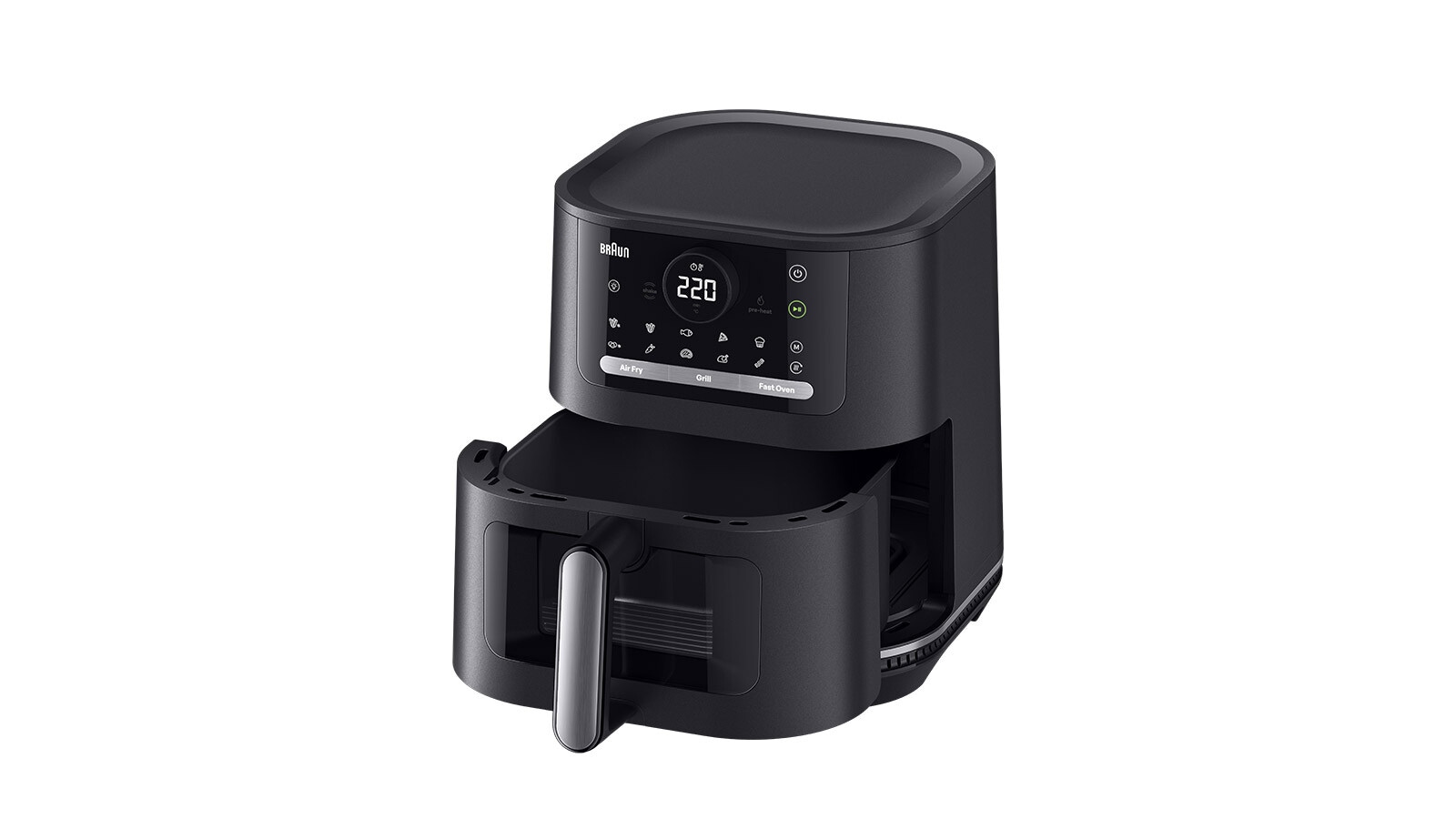 Braun Heißluftfritteuse »MultiFry HF 5073I BK schwarz«, 2000 W, mit Programmablaufanzeige und Restzeitanzeige