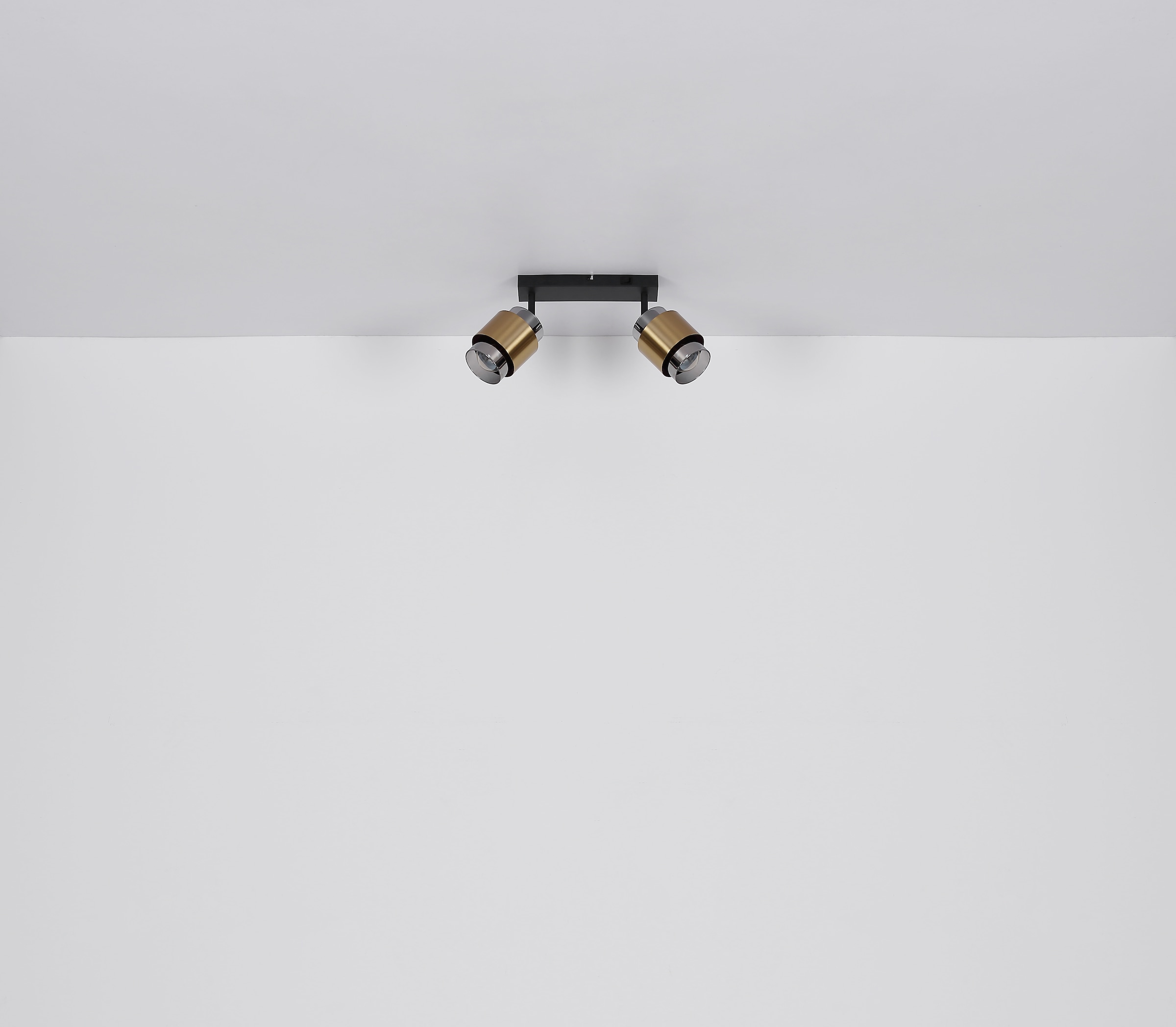 GLOBO LIGHTING Deckenstrahler »MILLEY«, Leuchtmittel E27 | ohne Leuchtmittel, Deckenspot/Glas rauchfarben/Messing/Wohnzimmer/Flur/elegant