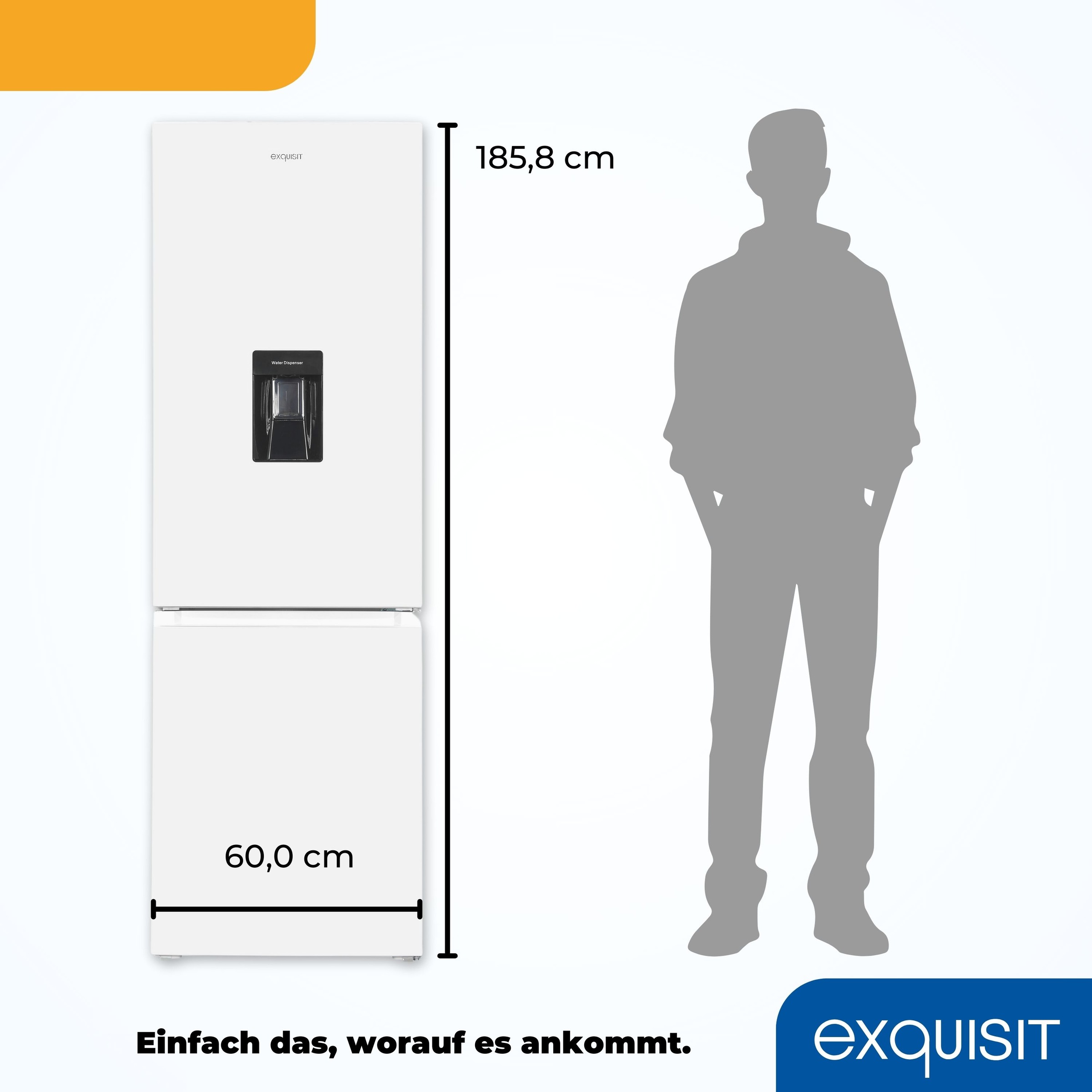 exquisit Kühl-/Gefrierkombination »KGC320-95-E-WS-040C«