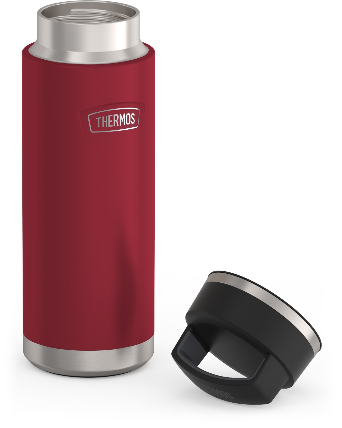 THERMOS Isolierflasche »ICON BEVERAGE BOTTLE, Edelstahlkörper, spülmaschinenfest«, (1 tlg.), 0,71l, 18h heiß & 24h kalt, extra große Öffnung, absolut dicht