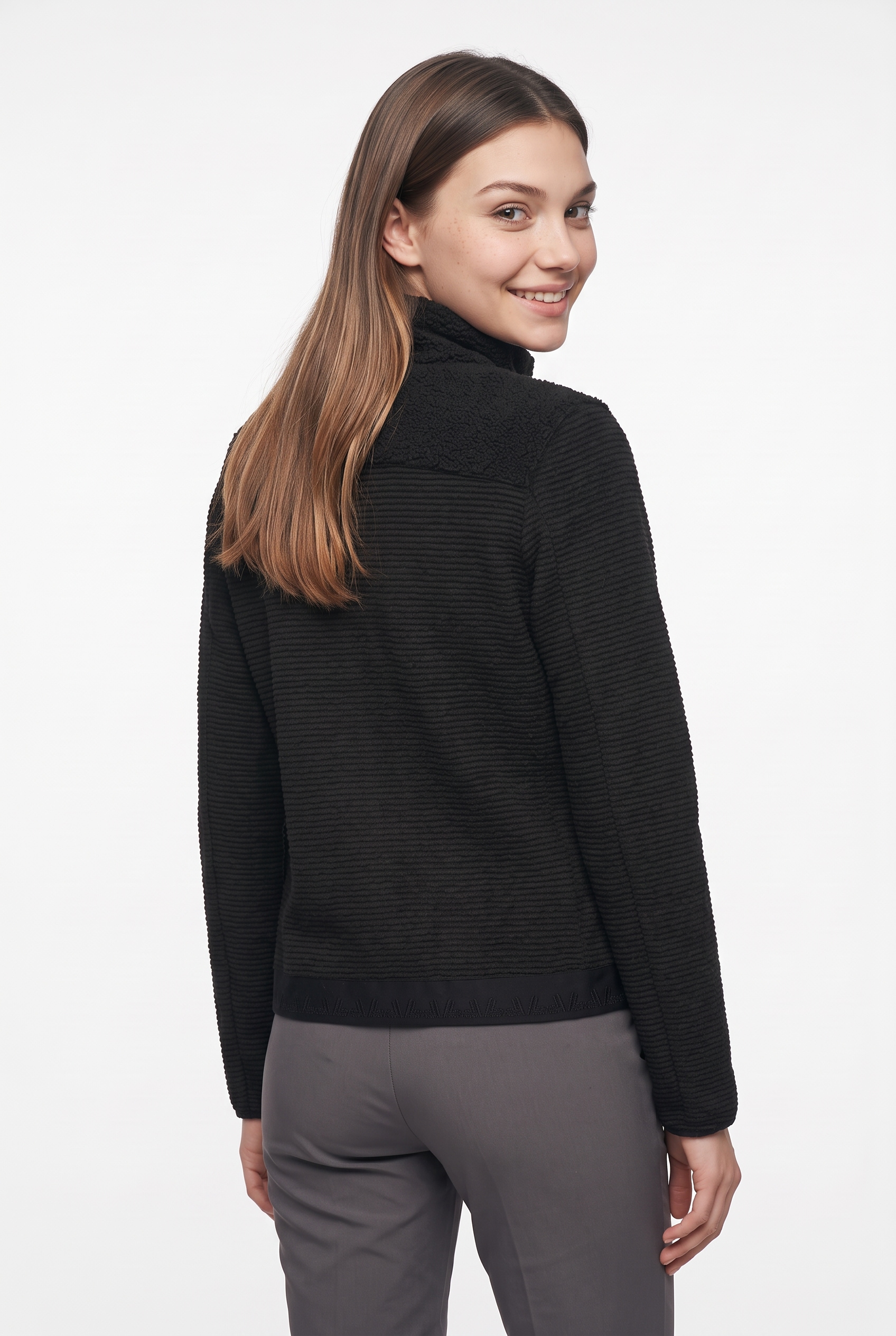 Luhta Strickfleecejacke »D STRICKFLEECEJACKE JACKARBY« aus Polyester, auch in großen Größen