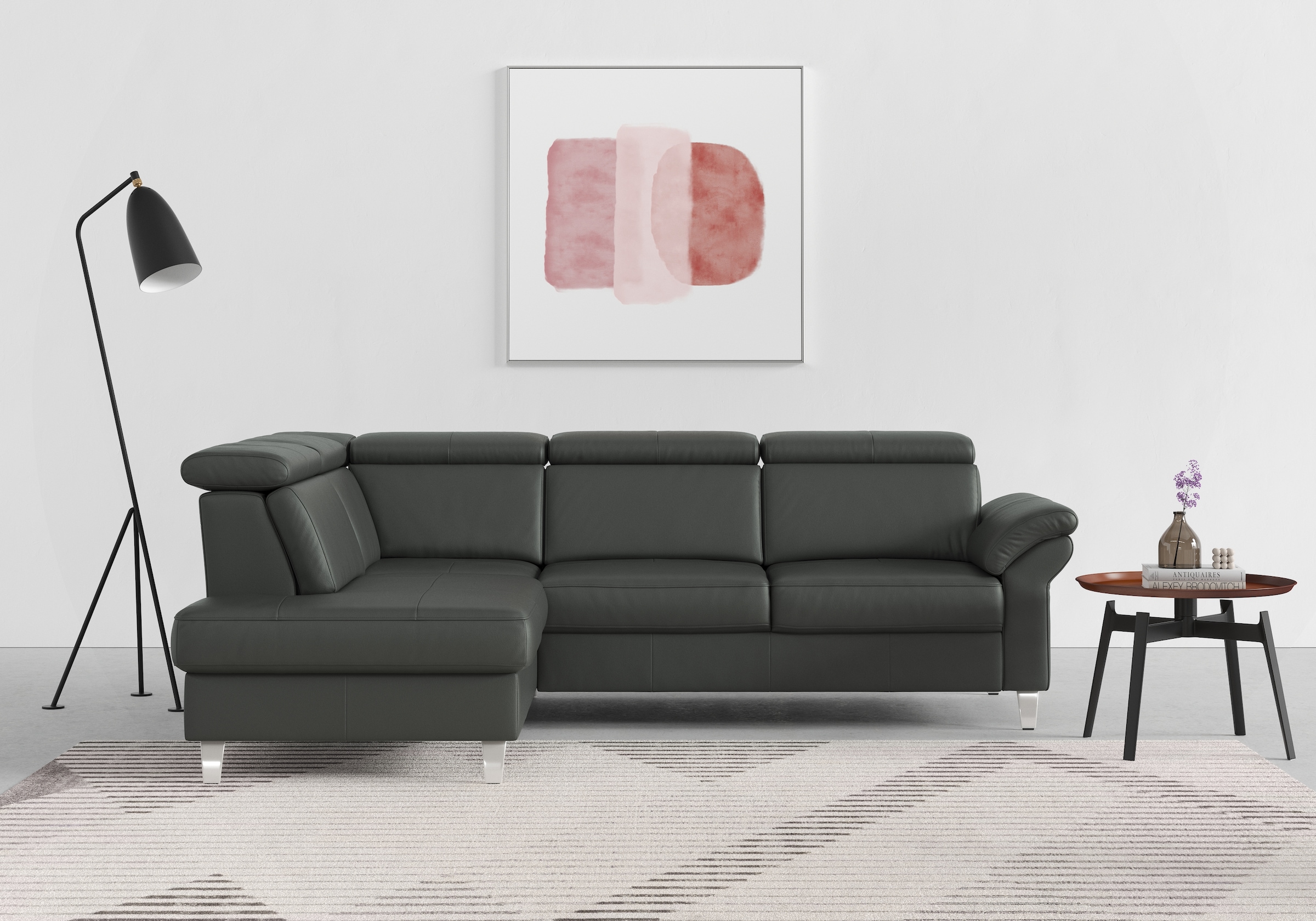 sit&more Ecksofa, inklusive Kopfteilverstellung, wahlweise mit Bettfunktion günstig online kaufen