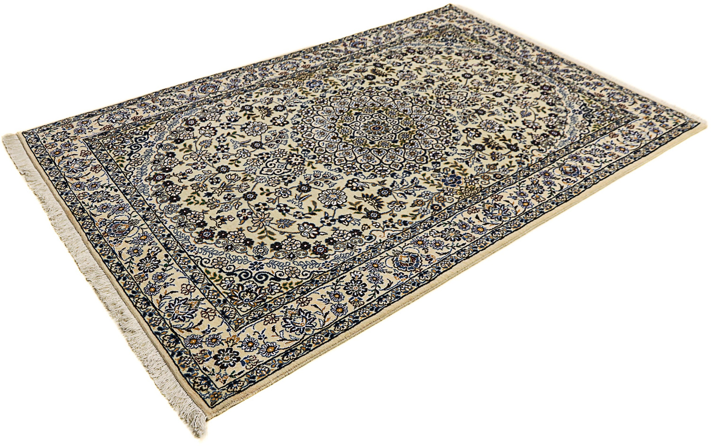 morgenland Orientteppich »Perser - Nain - Royal - 200 x 129 cm - beige«, re günstig online kaufen