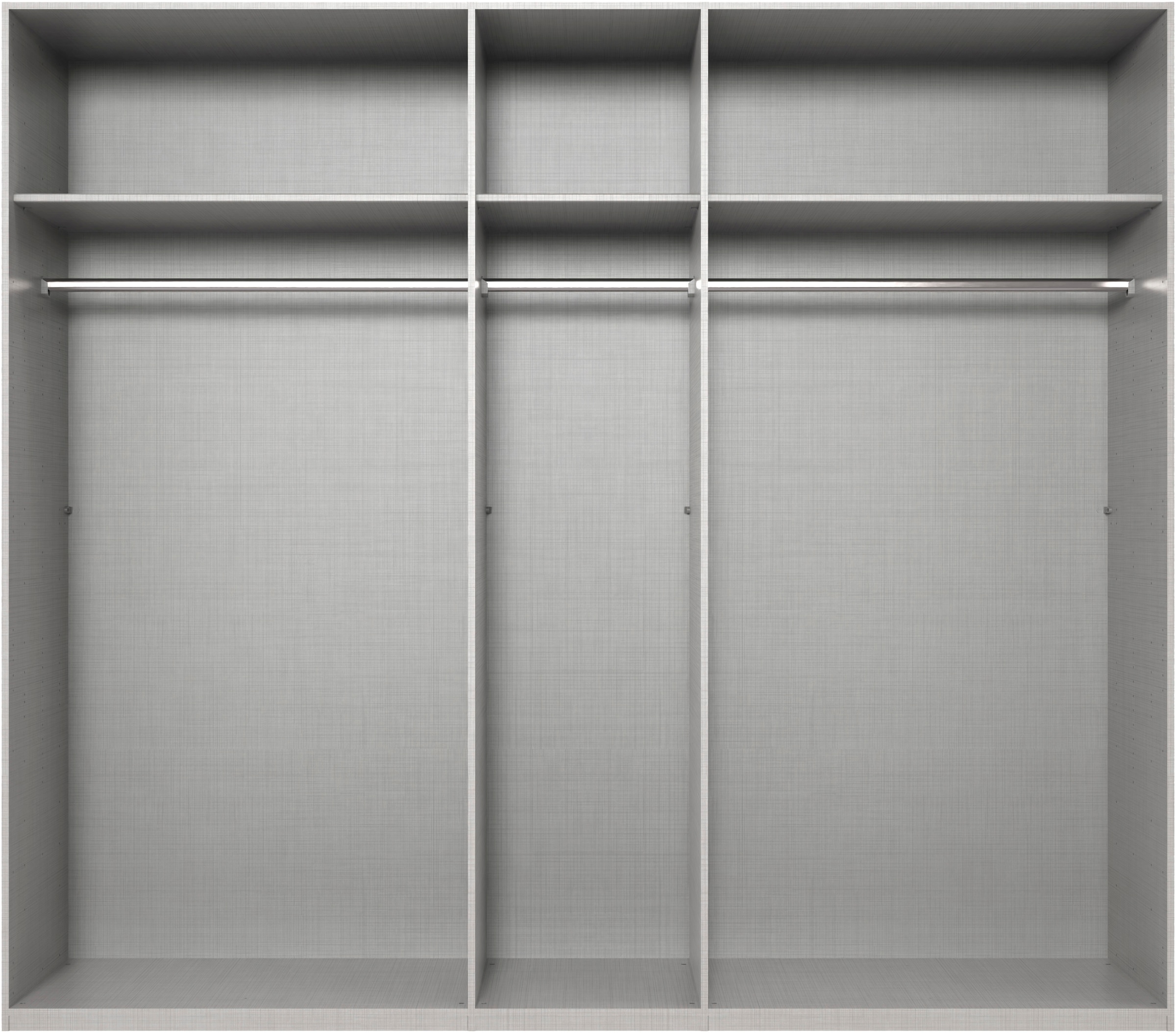 Wimex Drehtürenschrank »Rimini by fresh to go, 200, 250 oder 300cm Breite, 216cm hoch«, LED Bleuchtung inklusive, mit Glasfronten, Metallgriffen