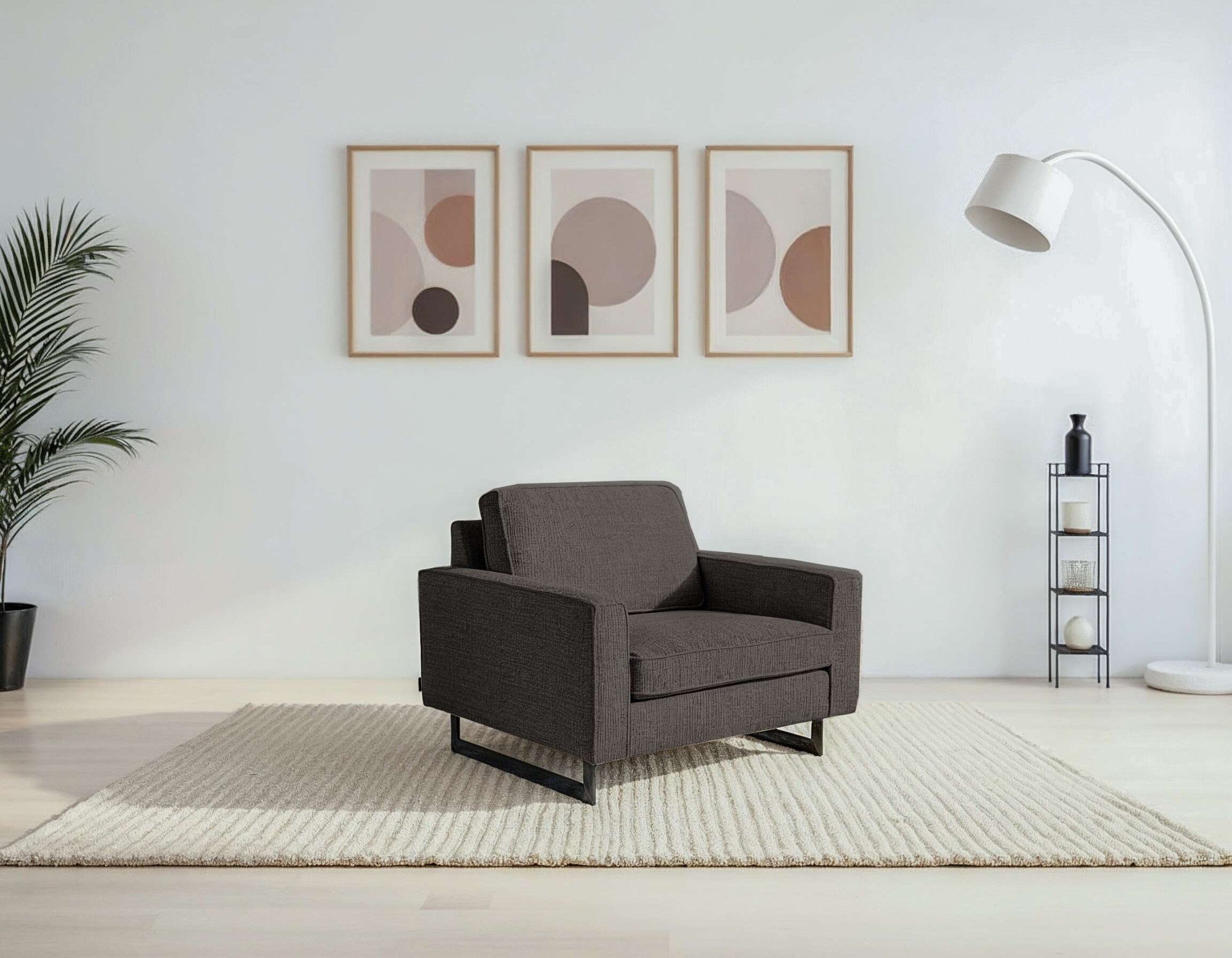 PLACES OF STYLE Loveseat »Pinto 105 cm, Cord, Chenille, Lederoptik« mit Ked günstig online kaufen