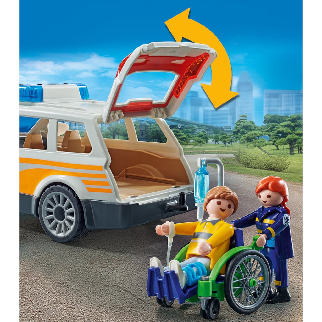 Playmobil® Konstruktions-Spielset »Notarzt-PKW (71037), City Life«, (44 St.)