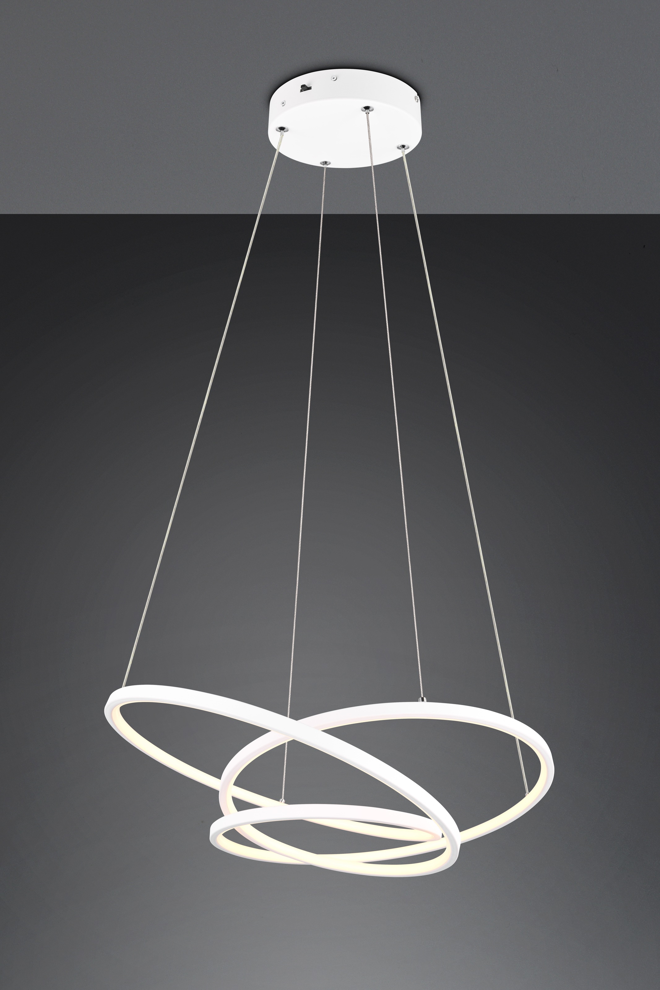 TRIO Leuchten LED Pendelleuchte »DARVIN, LED Hängelampe 34W 4500 Lumen, dimmbar, Lichtfarbe einstellbar«, 1 flammig, Leuchtmittel LED-Board | LED fest integriert, CCT 2300/3000/4000K warmweiß-kaltweiß, höhenverstellbar bis max 150cm