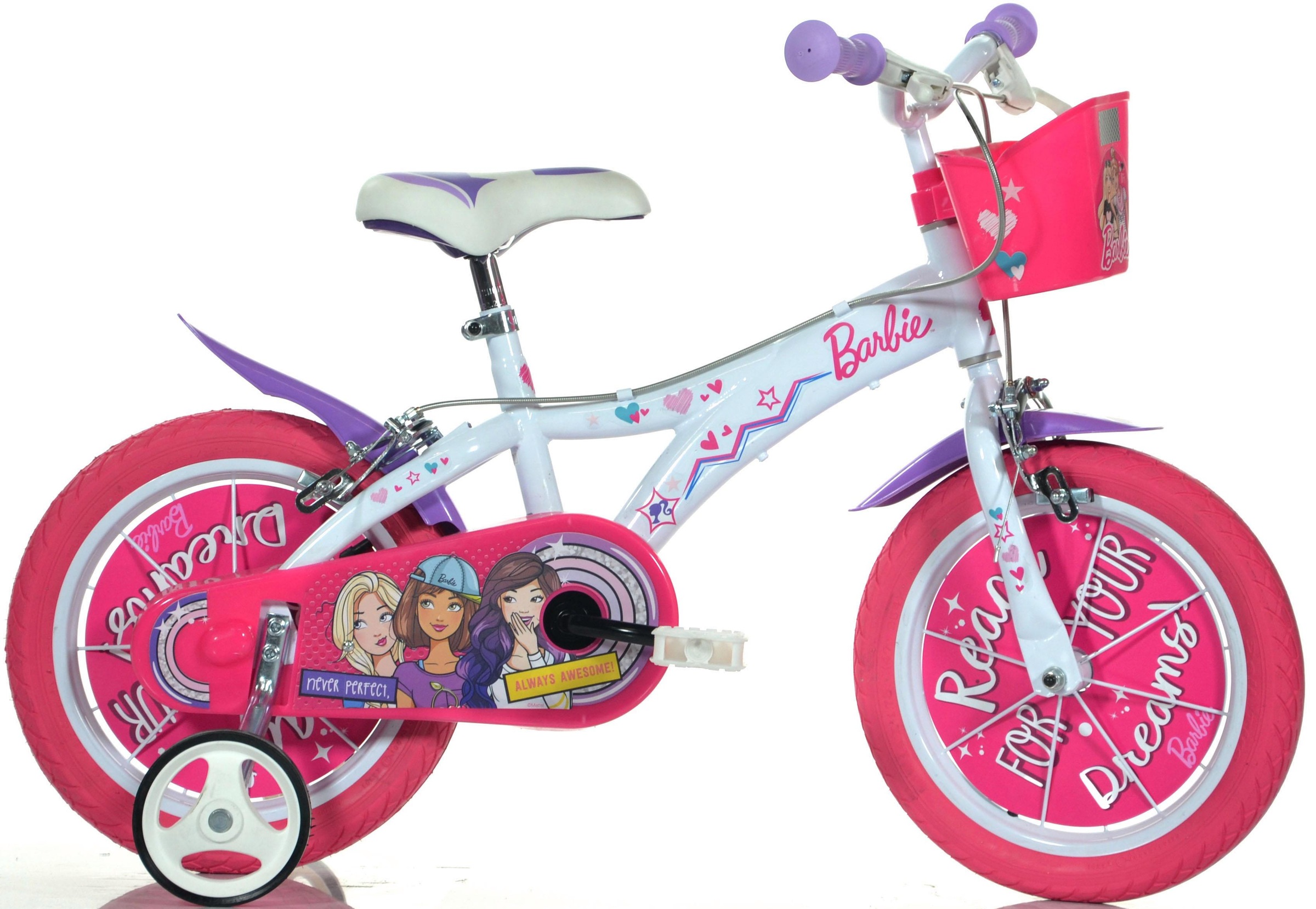 Kinderfahrrad mit Barbie-Motiv