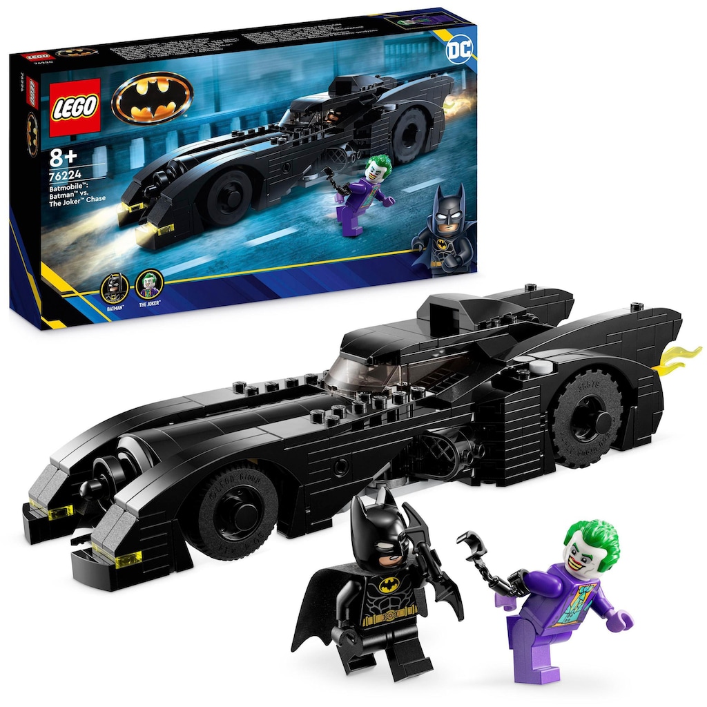 LEGO® Konstruktionsspielsteine »Batmobile: Batman verfolgt den Joker (76224), LEGO® Batman«, (438 St.)