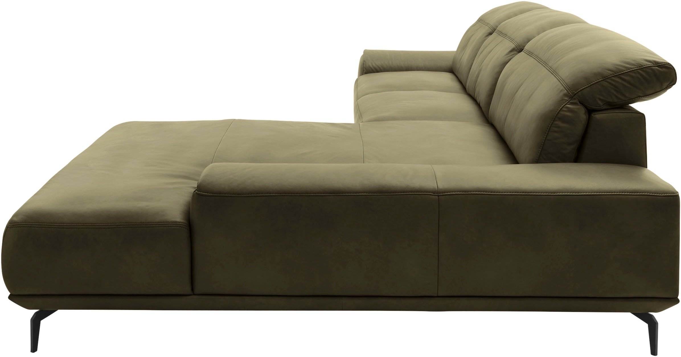 Musterring Wohnlandschaft »MR 2490«, Fuß Schwarz, Sitzhöhe 46cm, wahlweise mit Funktionen, Maße 342x207 cm
