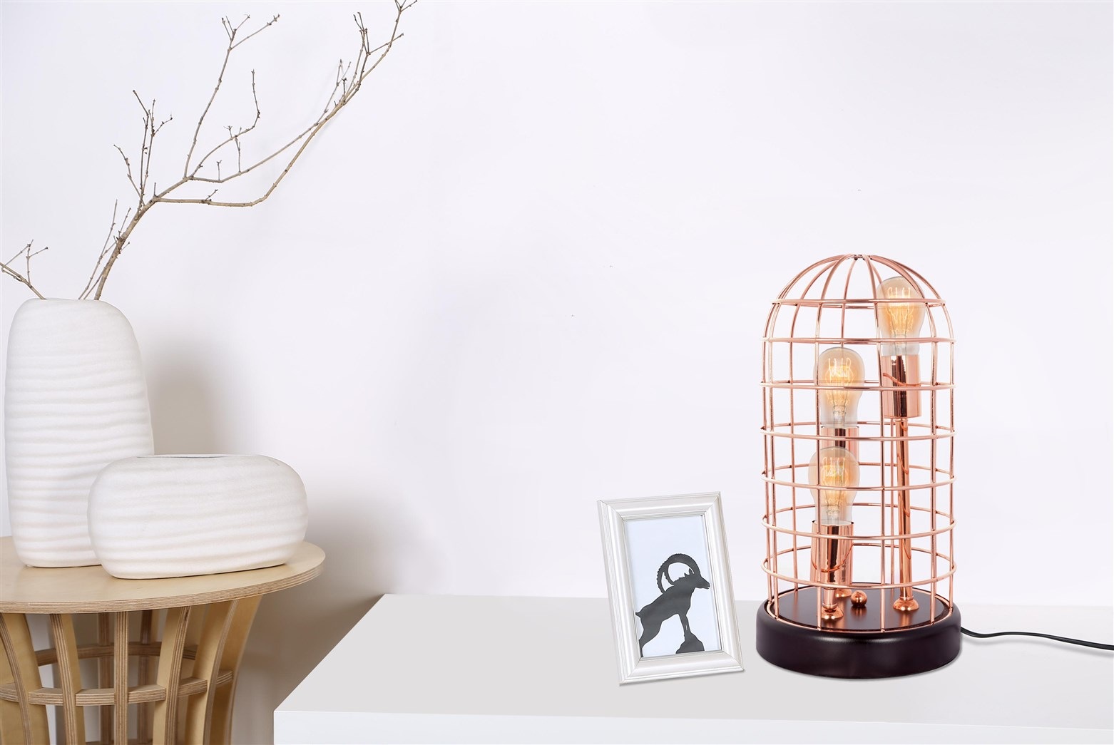 Kayoom Tischleuchte »Tischlampe Kepler 510«, 3 flammig, Leuchtmittel E27 | ohne Leuchtmittel, modern