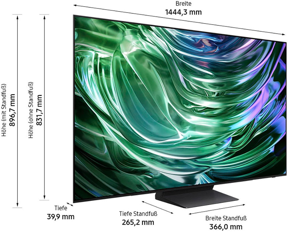 Samsung OLED-Fernseher »GQ55S90DAE«, 4K Ultra HD, Smart-TV, Neural Quantum 4K AI Gen2 Prozessor, Gaming Hub, bis zu 144Hz