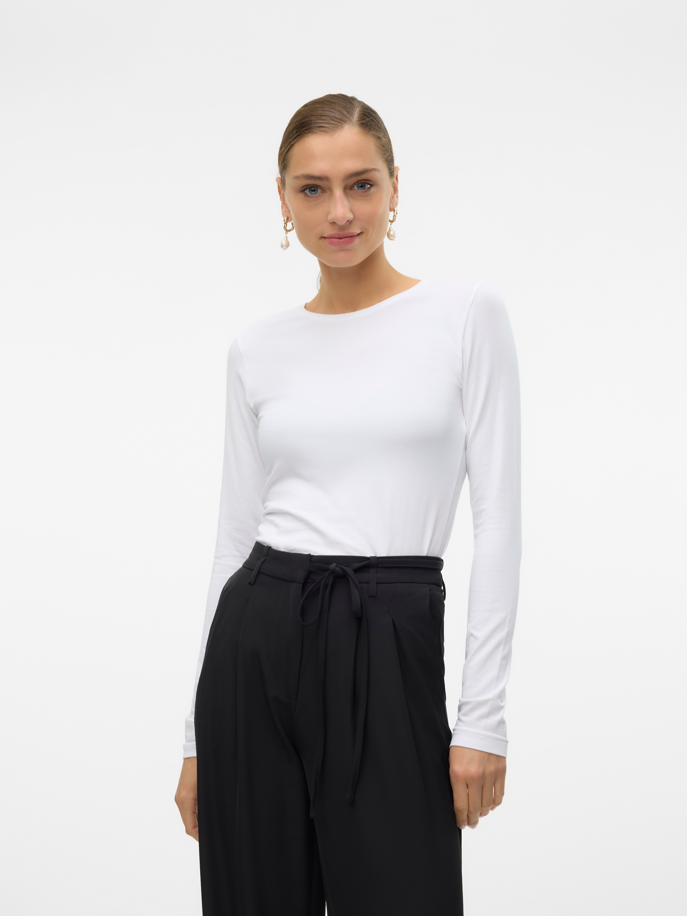 Vero Moda Langarmshirt »VMLULU LS O-NECK TOP JRS GA NOOS«