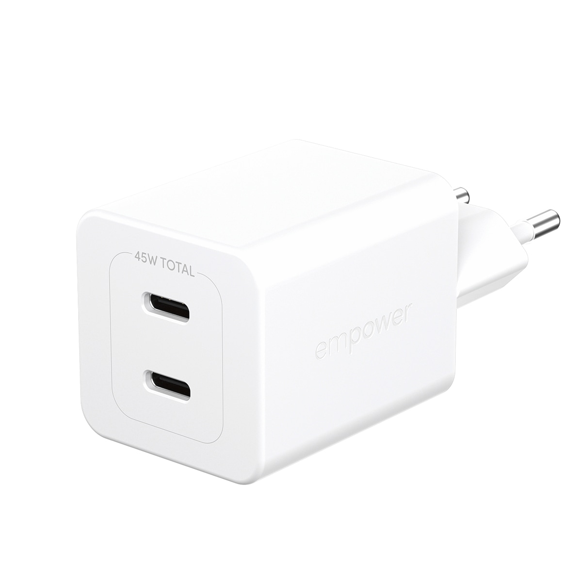 empower by PanzerGlass USB-Ladegerät »Turbo 45 W Charger 2x USB-C EU-Plug«