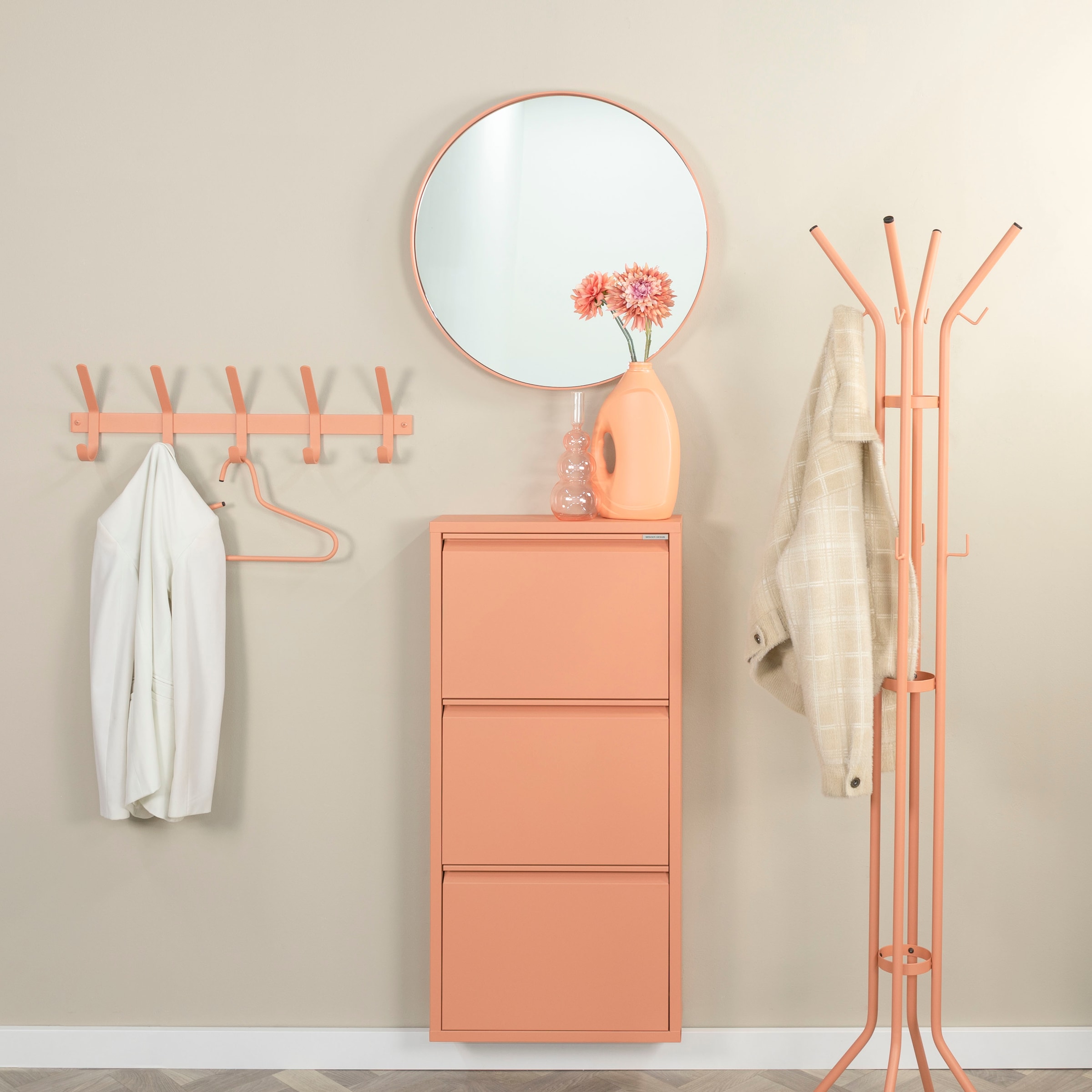 Spinder Design Garderobenhaken Metall, Breite 70 cm