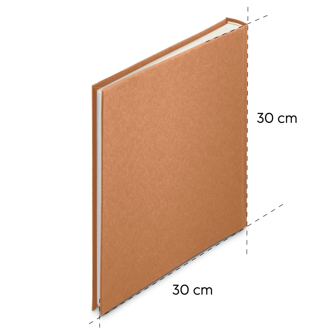 Hama Fotoalbum »Fotoalbum Jumbo Album Bildformat 30x30 cm, 80 weiße Seiten, Bilderbuch«, Zum Selber Einkleben, Selbstgestalten, elegantes Design