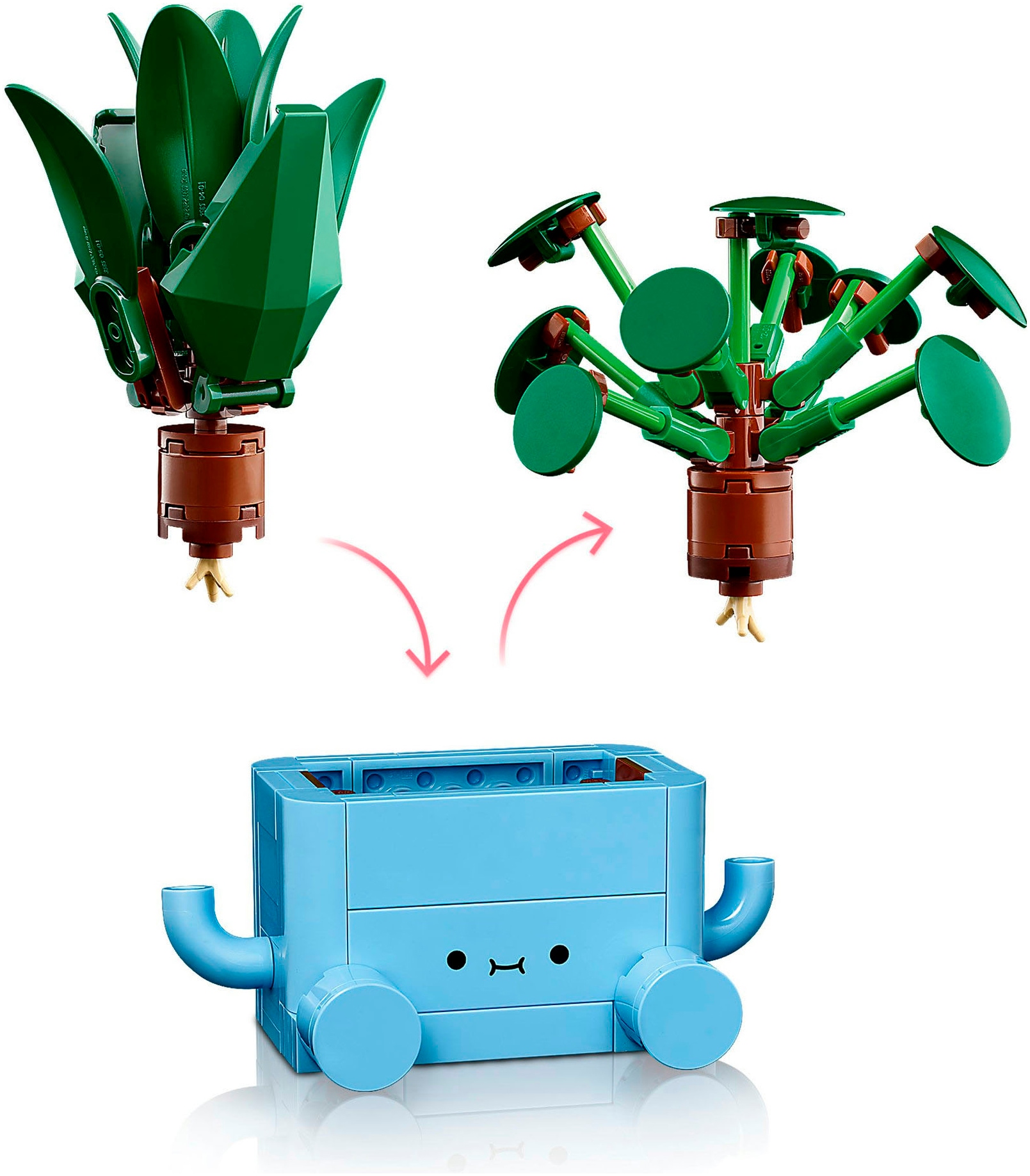 LEGO® Konstruktionsspielsteine »Fröhliche Pflanzen (10349), LEGO Botanicals«, (217 St.), Made in Europe