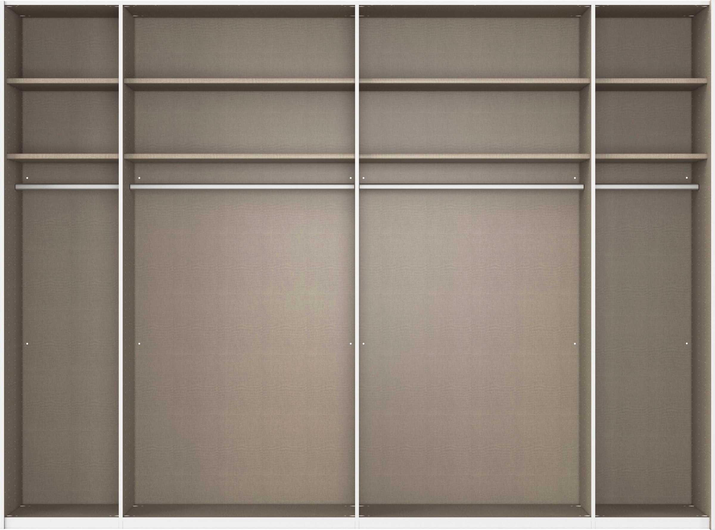 rauch Schwebetürenschrank »Kleiderschrank Schrank Garderobe Wäscheschrank TEGIO«, mit hochwertigen Holzdekoraufleistung und Glasfront MADE IN GERMANY