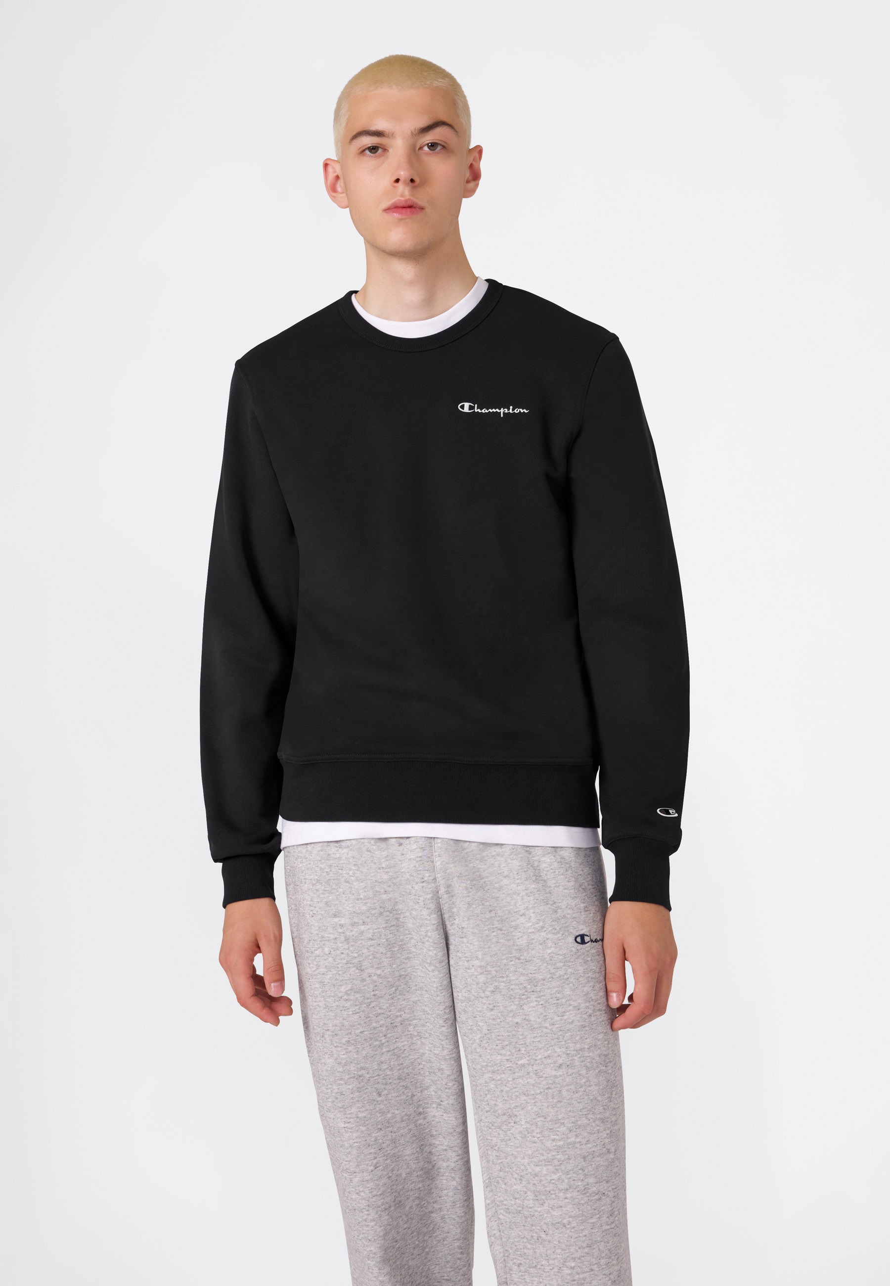 Champion Sweatshirt »ICONS CONTRAST Fleece Crewneck Sweatshirt«, mit Crewneck-Ausschnitt, aus Baumwolle und Polyester
