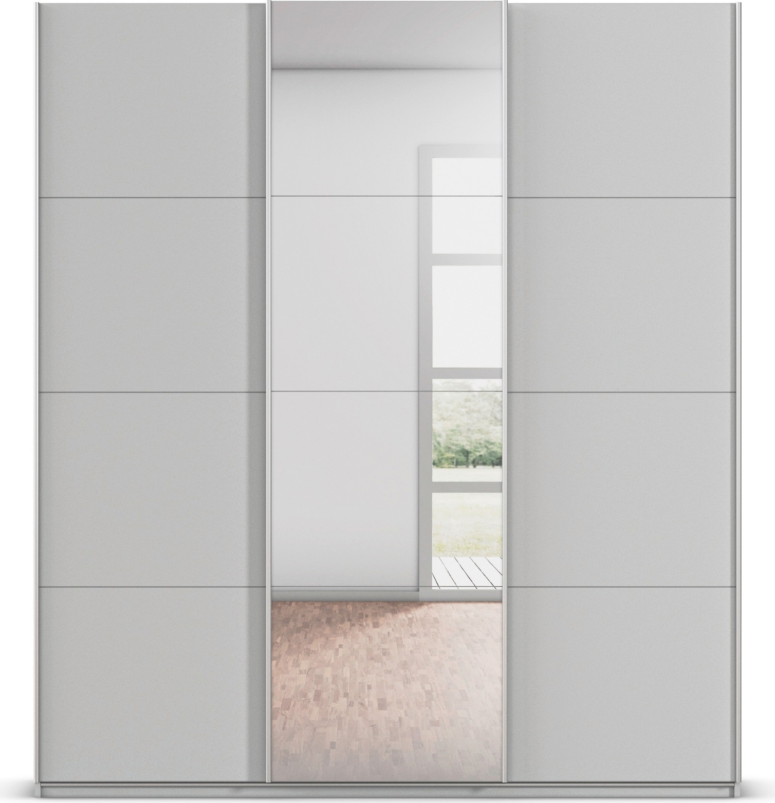 rauch Schwebetürenschrank »Kleiderschrank Schrank Garderobe AGORDO«, Top Innenausstattung, in 4 Breiten und 2 Höhen MADE IN GERMANY