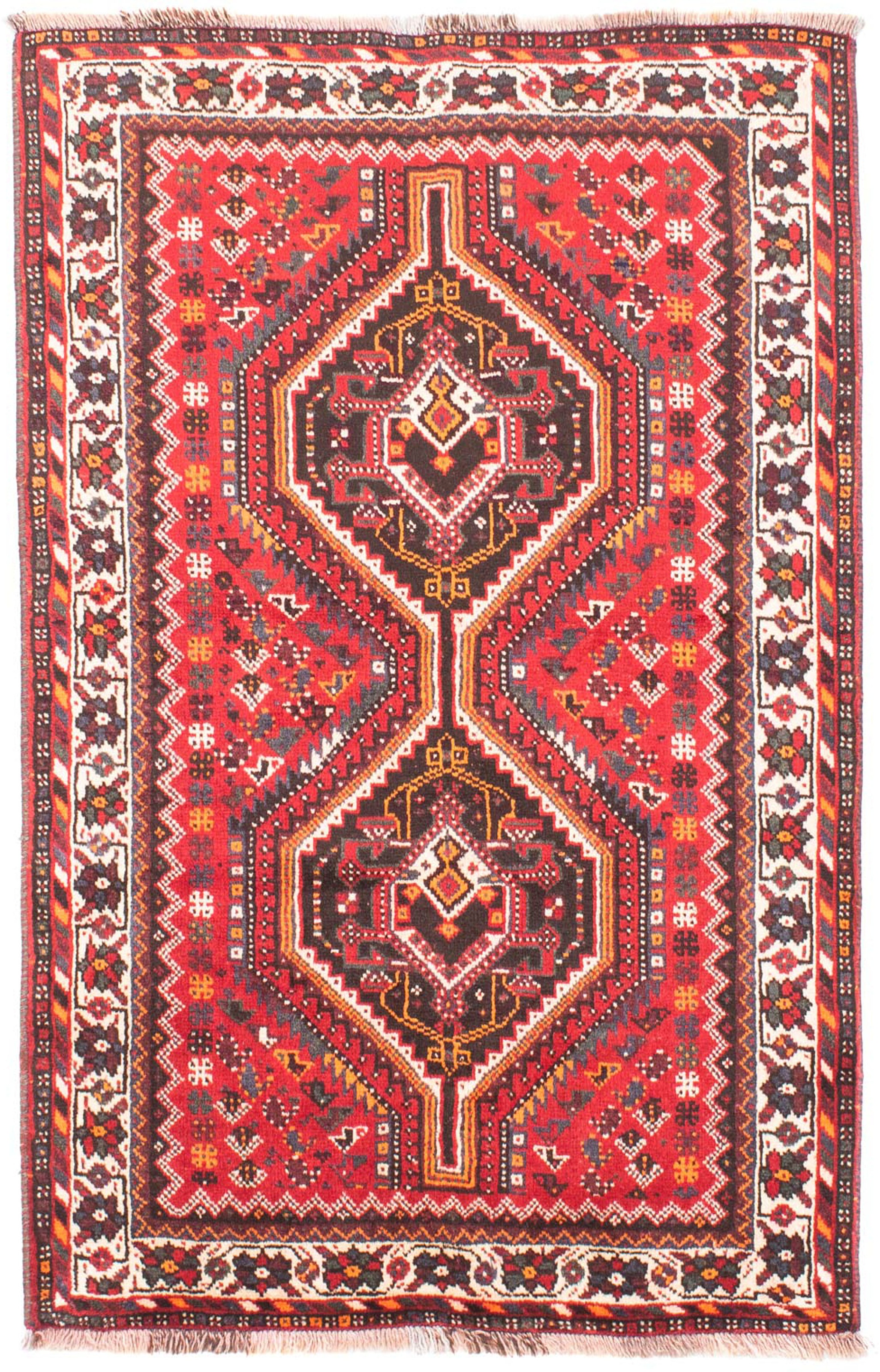 morgenland Orientteppich »Perser - Nomadic - 158 x 110 cm - dunkelrot«, rec günstig online kaufen