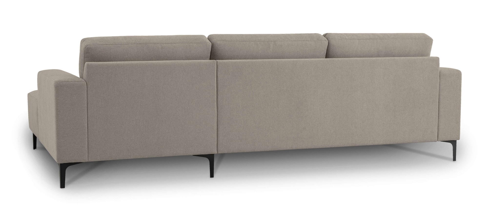 Home affaire Ecksofa »Tournon, L-Form, Breite 262 cm, Webstoff, Chenille«, Designsofa im nordischen Stil, Wellenunterfederung, Metallfüße