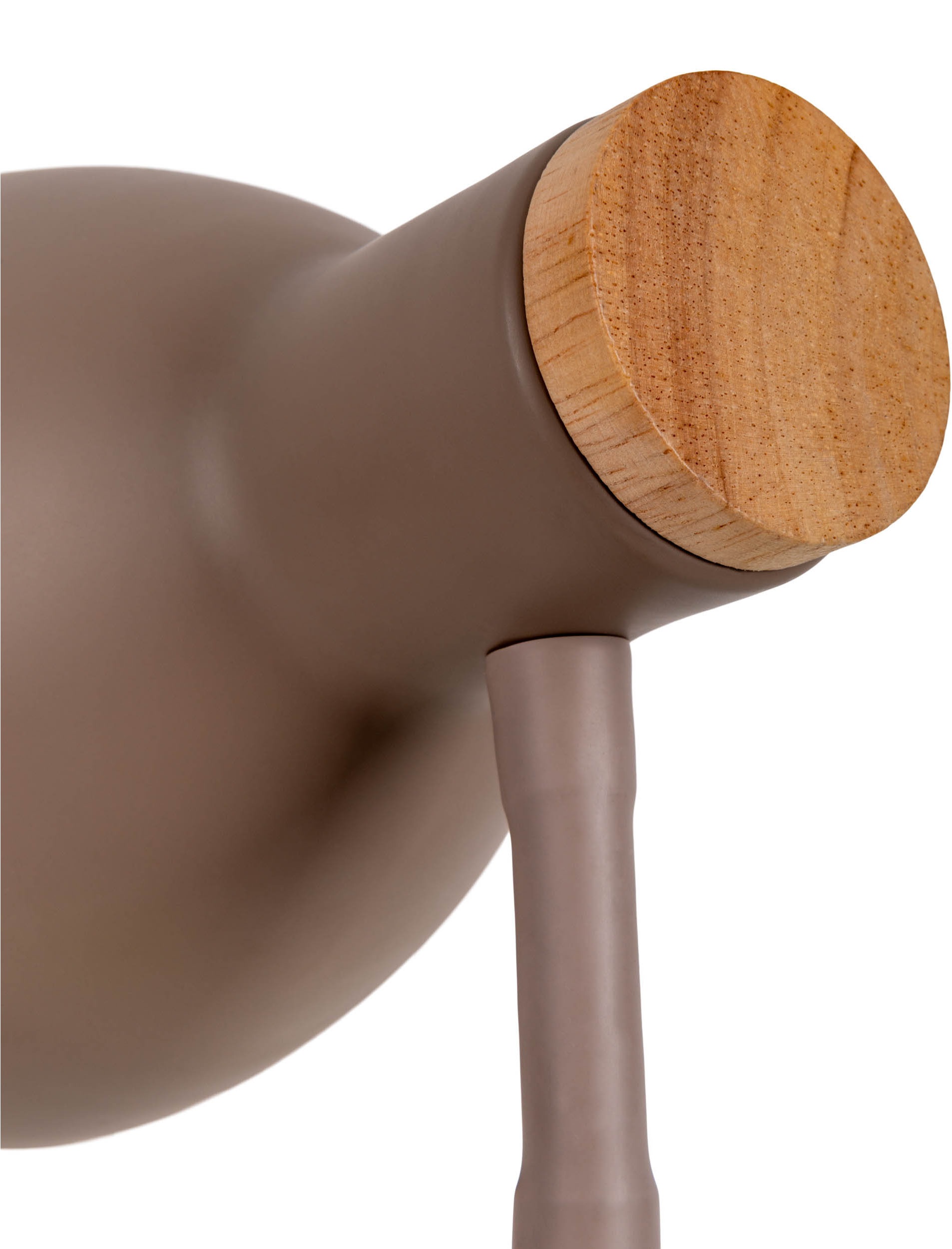 näve Schreibtischlampe »Marie«, 1 flammig, Leuchtmittel E14 | ohne Leuchtmittel, Fuß und Schirm z.T. aus Holz, Schirm flexibel beweglich, E14